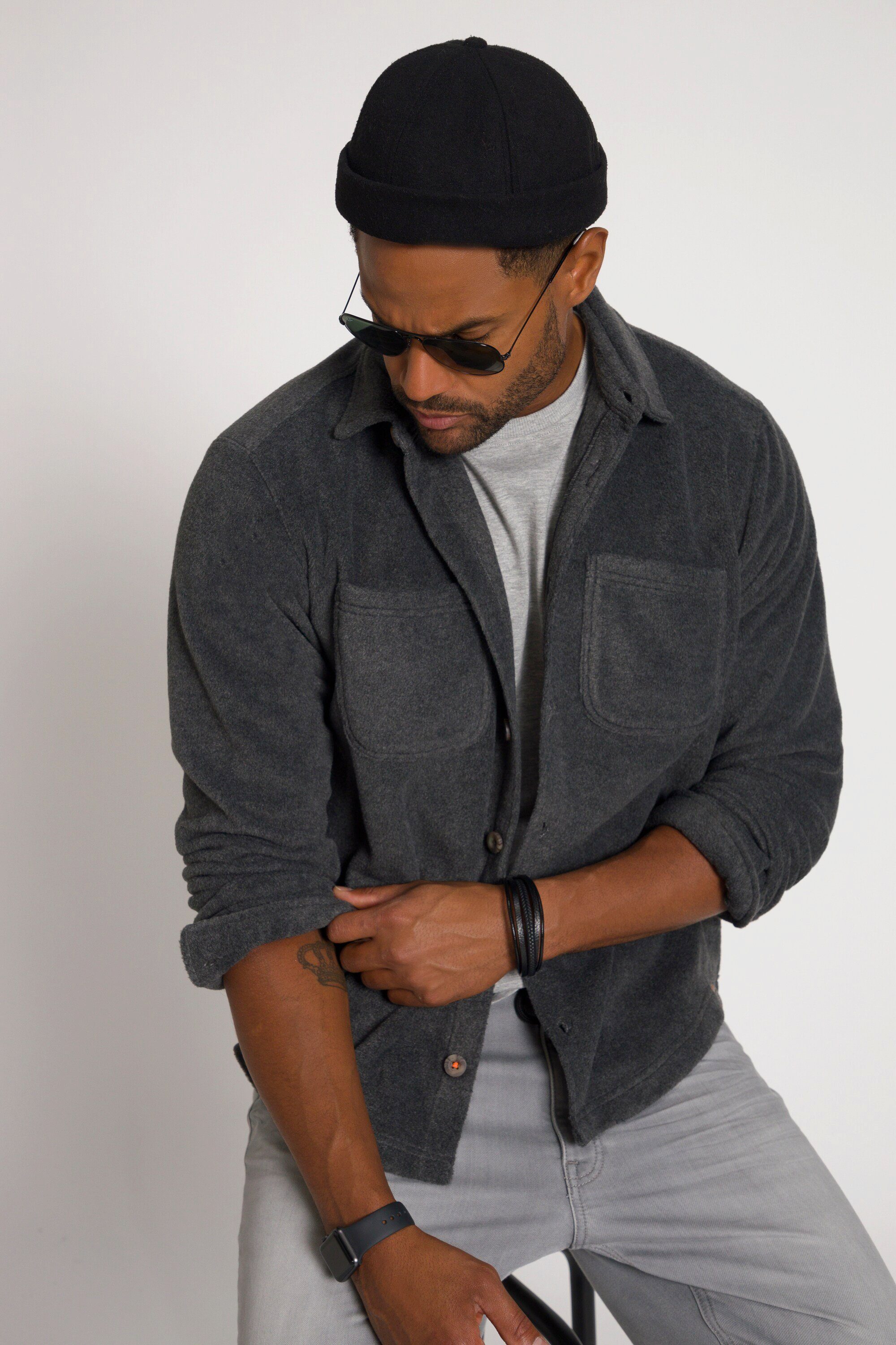 STHUGE Fleecejacke STHUGE Hemd Overshirt Fleece günstig online kaufen