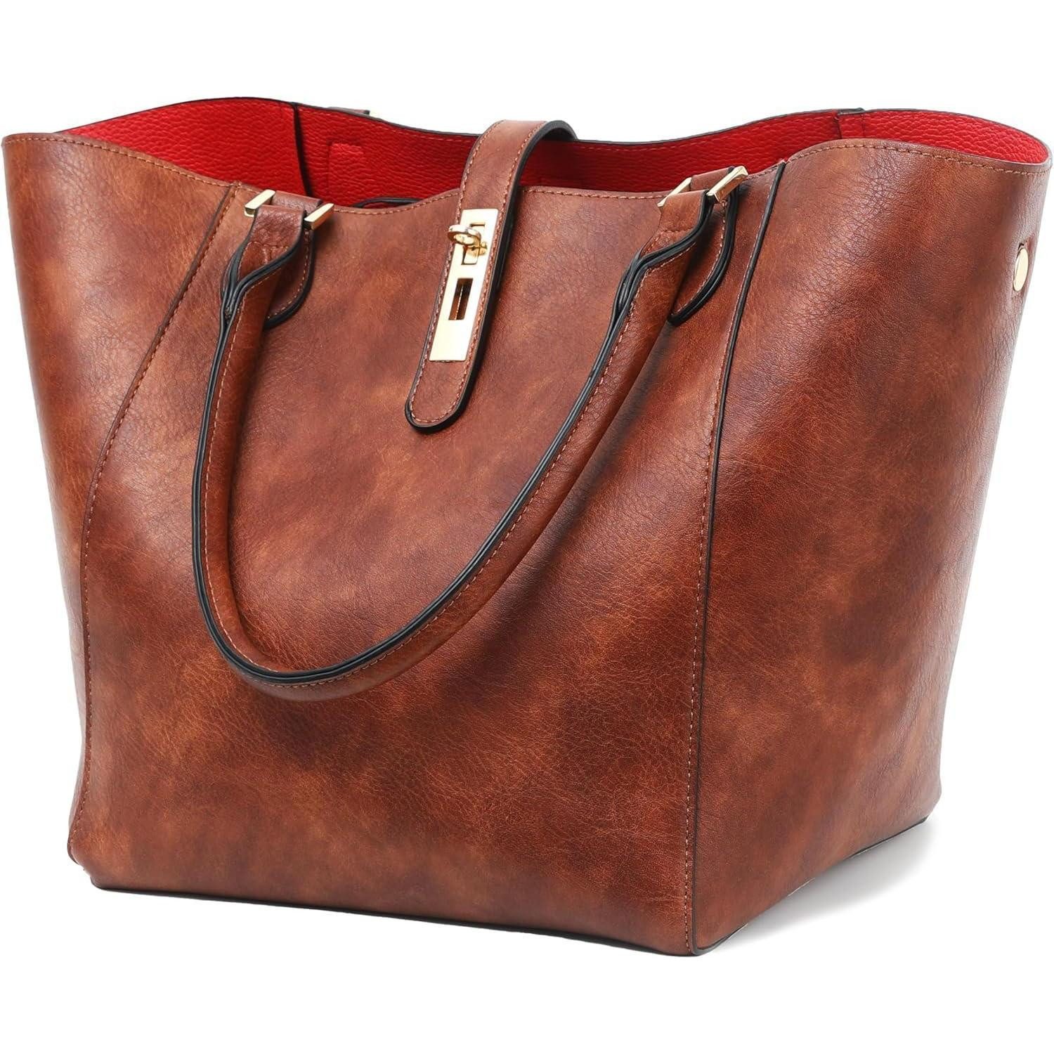 LuxusKollektion Shopper Große Damen Shopper Handtasche aus Kunstleder