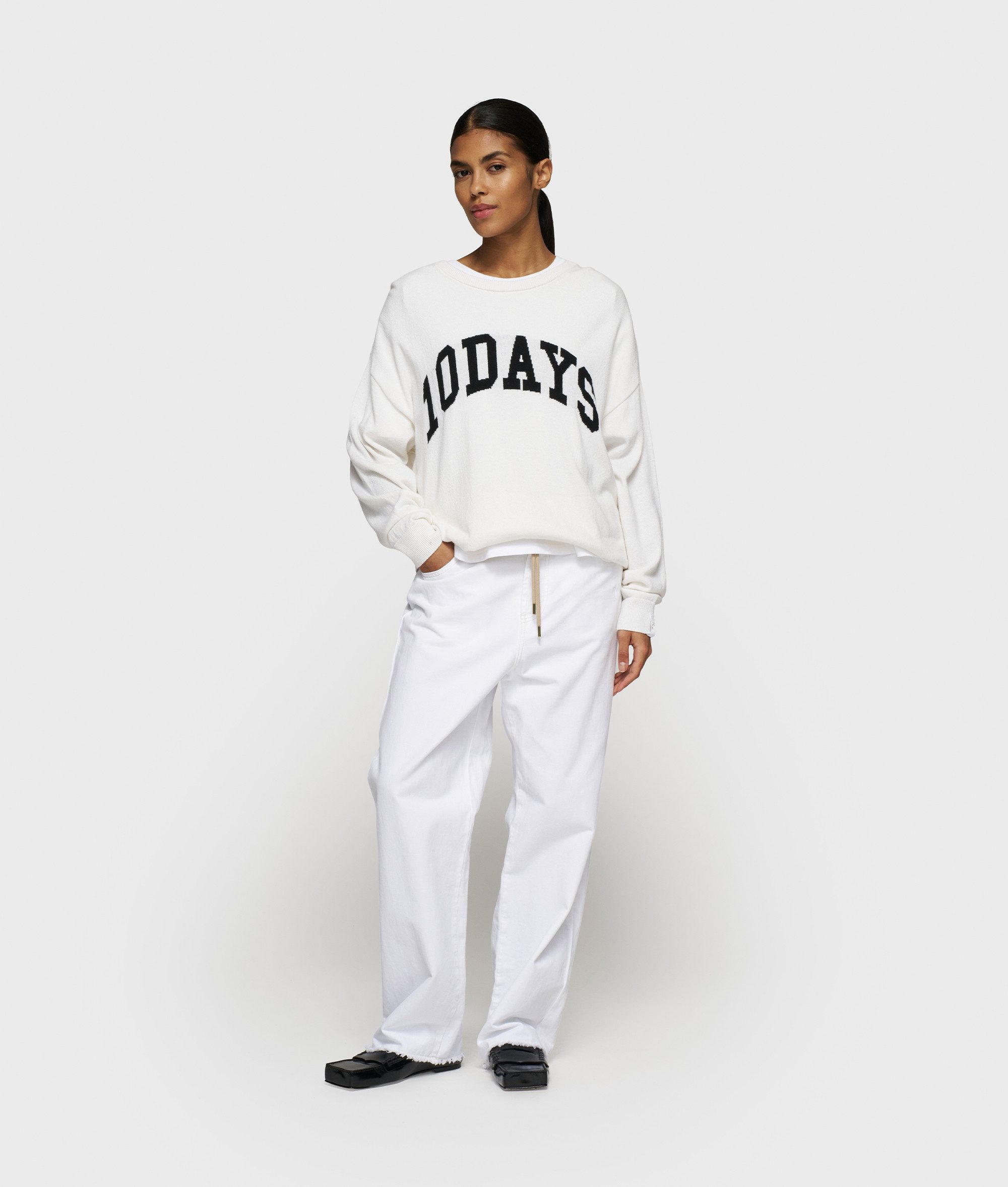 10DAYS 5-Pocket-Hose straight leg pants twill günstig online kaufen
