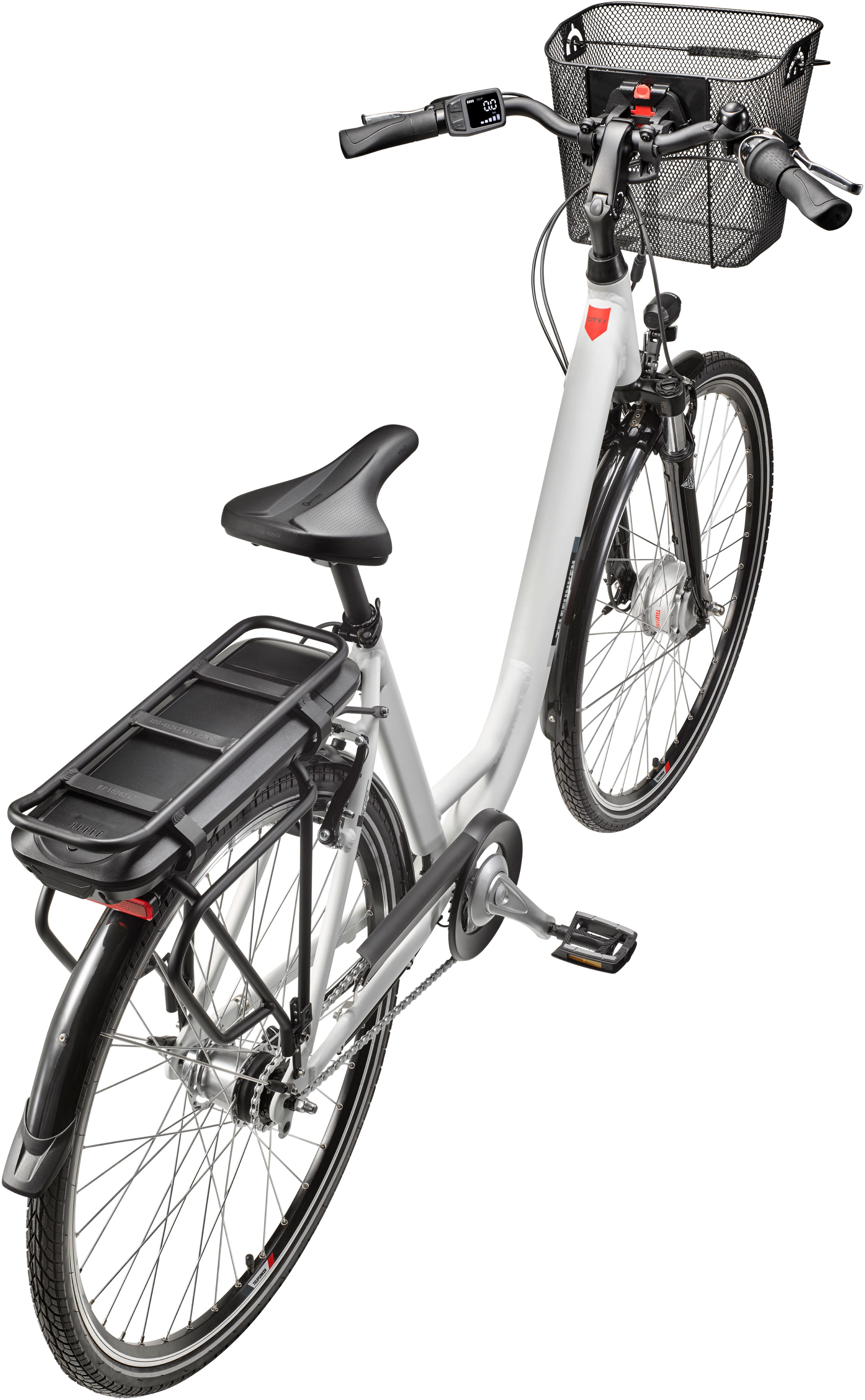 Telefunken E-Bike Cityrad Multitalent RC667, 7 Gang Shimano Nexus Schaltwerk, Nabenschaltung, Frontmotor, 536,5 Wh, Pedelec, Elektrofahrrad, Damen, Herren, innerhalb StVZO, 28 Zoll
