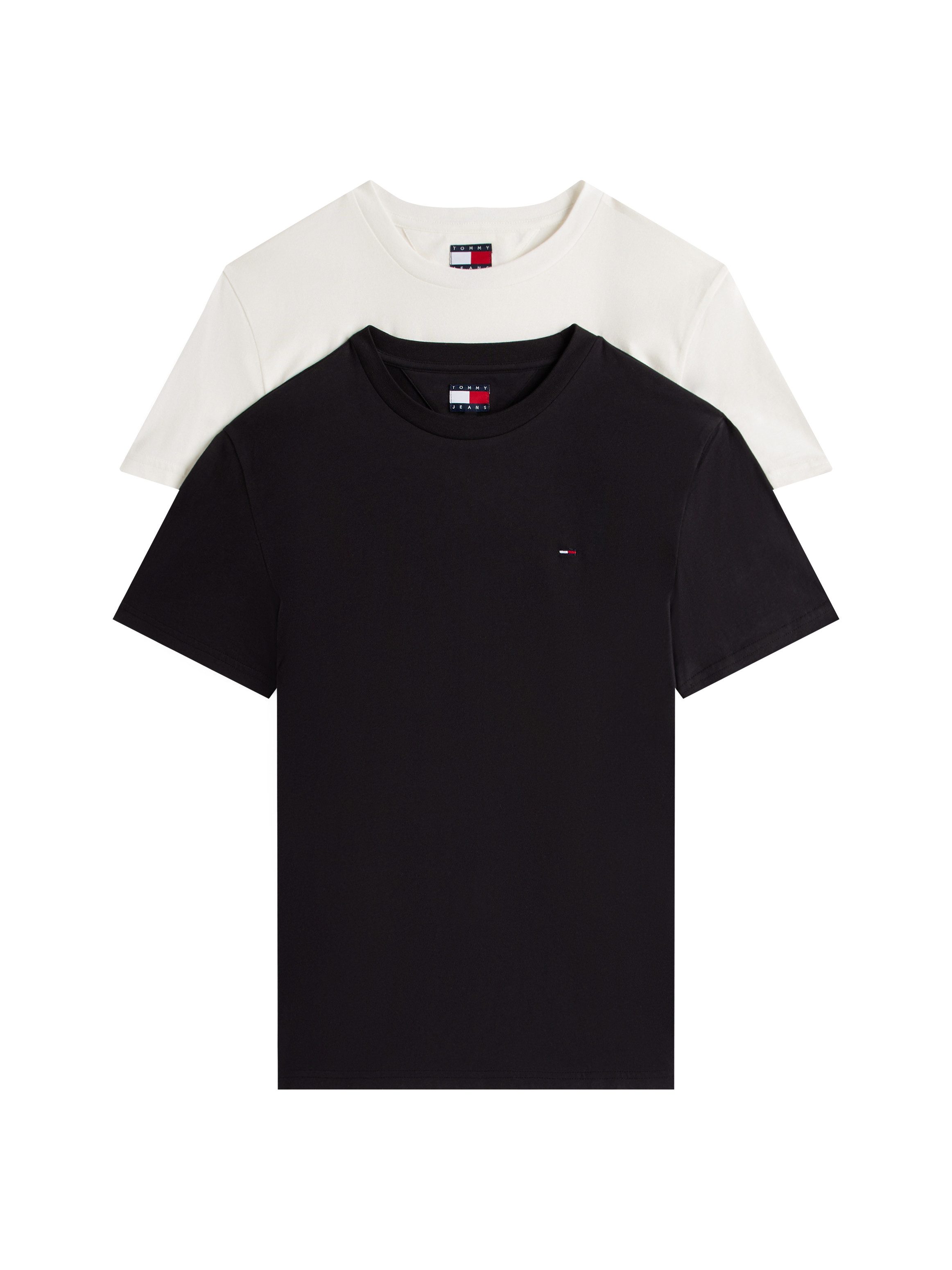 Tommy Jeans Rundhalsshirt TJM XSLIM 2PACK JERSEY TEE EXT (Packung, 2er-Pack günstig online kaufen