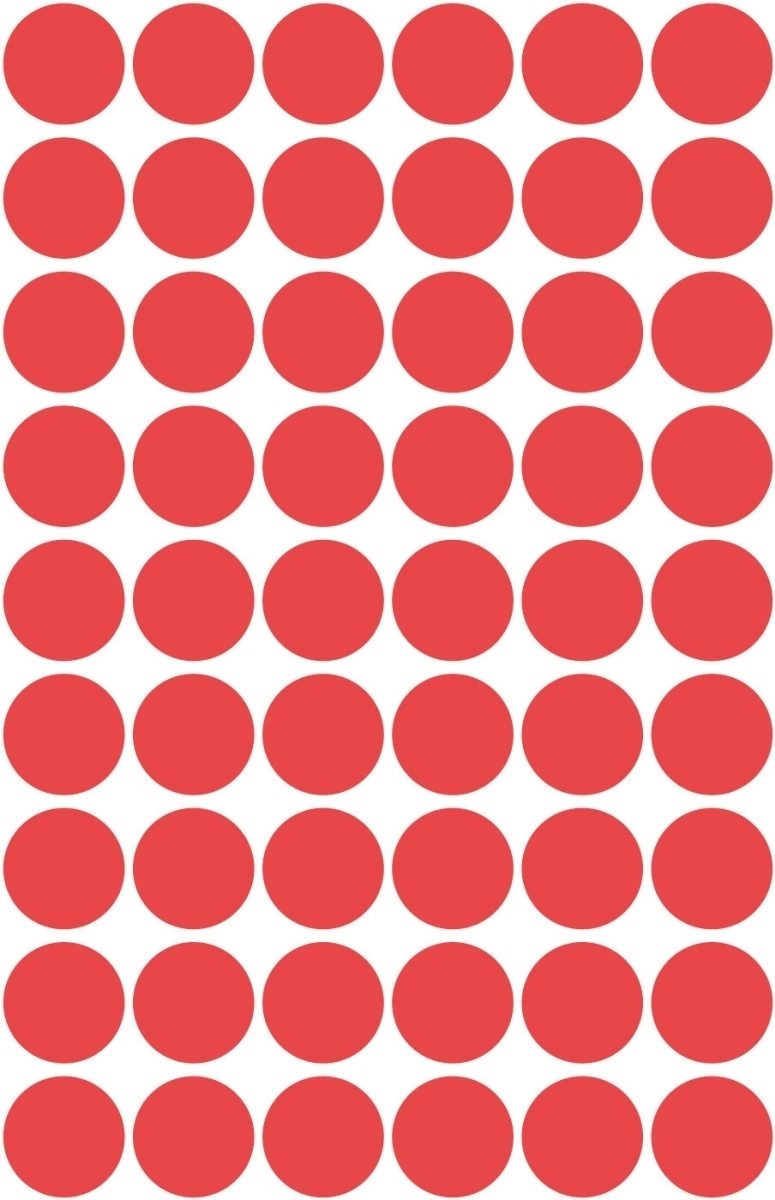 Avery Zweckform Etiketten Markierungspunkte 12mm VE=270 Stück rot