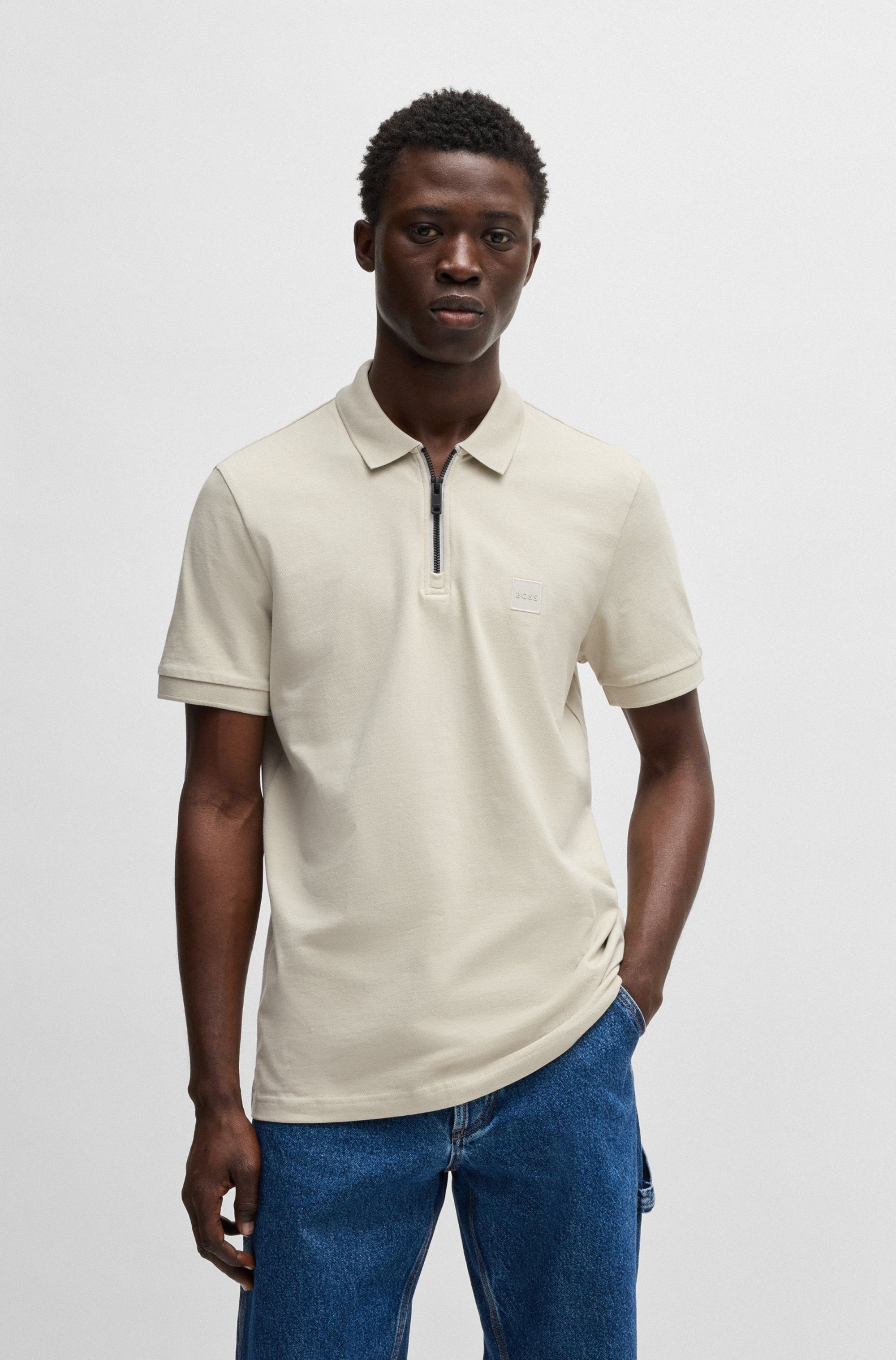 BOSS ORANGE Poloshirt Passerzip 1025 mit günstig online kaufen