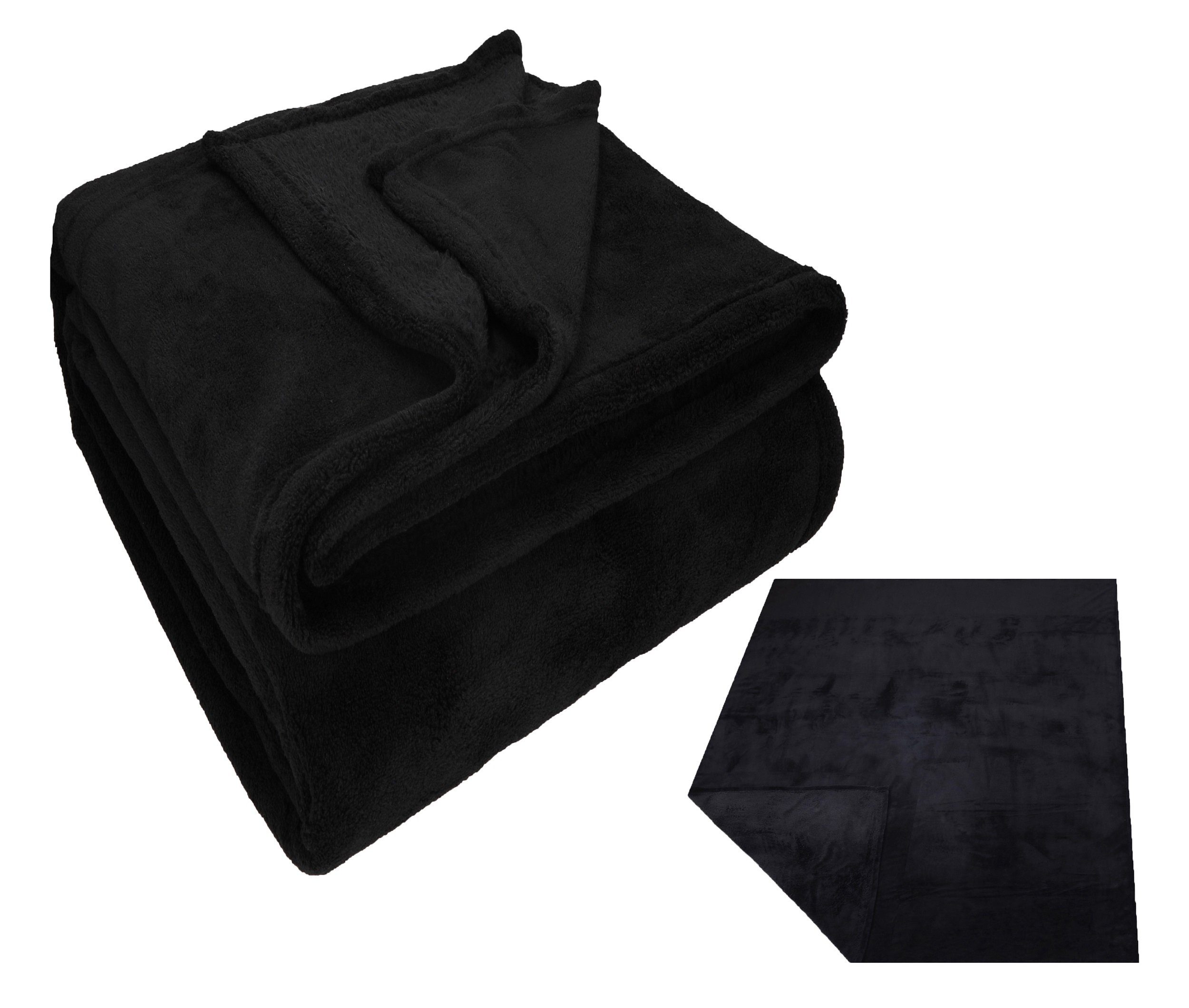 Wohndecke Kuscheldecke Fleecedecke Teddy XXL 150x200 cm, Betz, Sofadecke Decke Couch