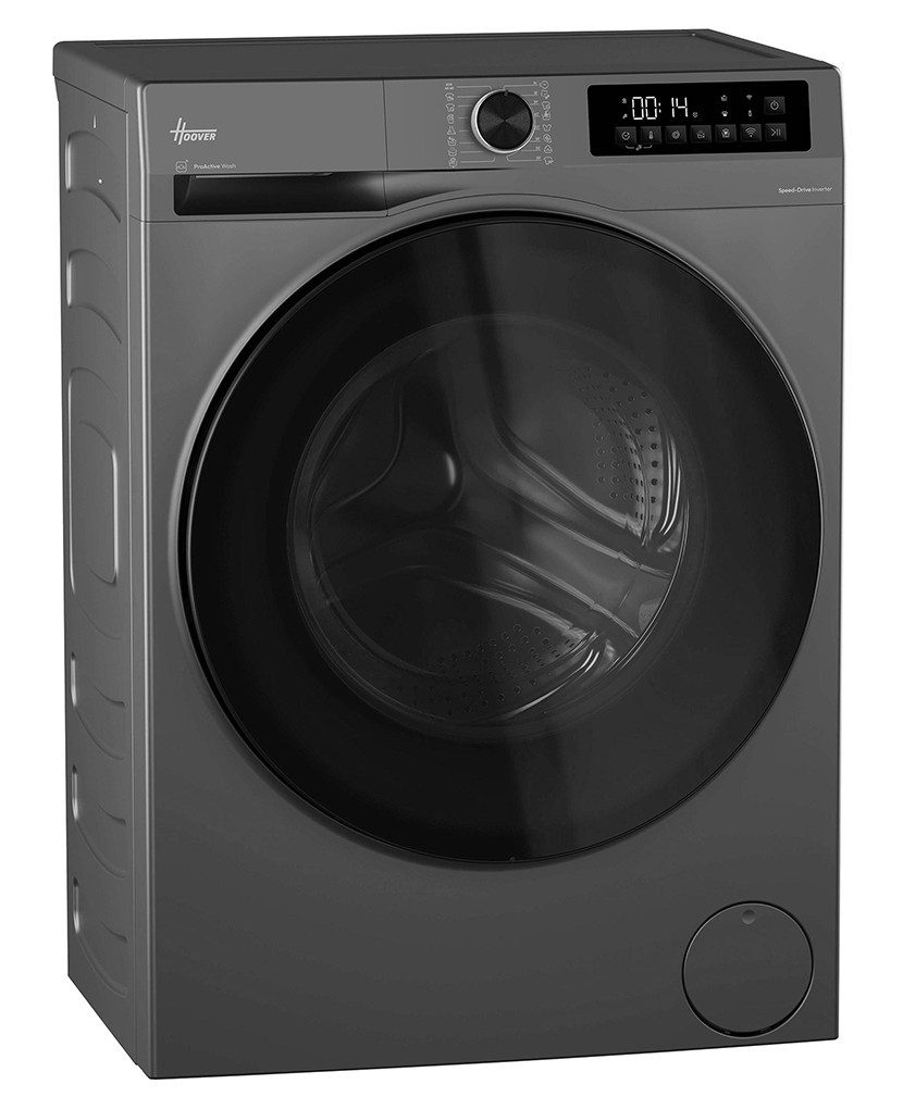 Hoover Waschmaschine H/ProWash 500 HBRQ610BCL8G-S, 10 kg, 1600 U/min, ProActive Wash, Soft Drum, Schnellprogramm