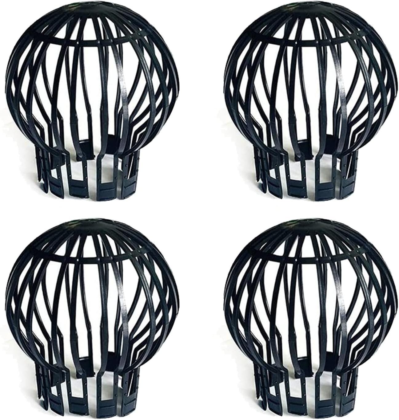 FELIXLEO LED Dachrinnenleuchte Set mit 4 Dachrinnenabdeckungen flexible Kunststoff Dachrinnenfilter