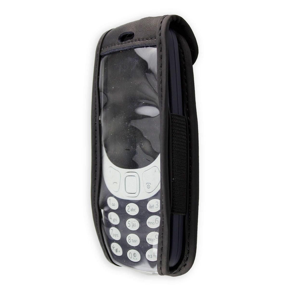 caseroxx Handytasche caseroxx Handytasche mit Gürtelclip für Nokia 3310 2G, schwarz (Einzelartikel, 1-tlg., Ledertasche mit Gürtelclip)