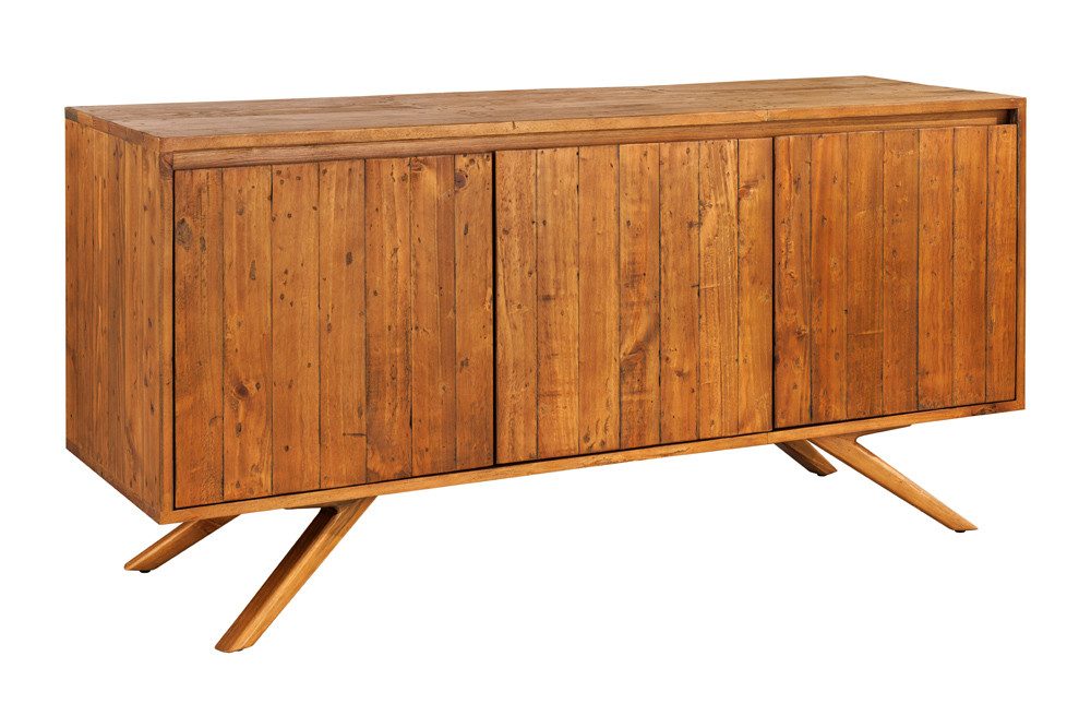 riess-ambiente Sideboard FINCA 150cm vintage braun - Pinien-Massivholz, Stauraum, rechteckig (Einzelartikel, 1 St), Kommode aus recyceltem Holz - ideal für Schlaf-, Gäste- und Wohnzimmer