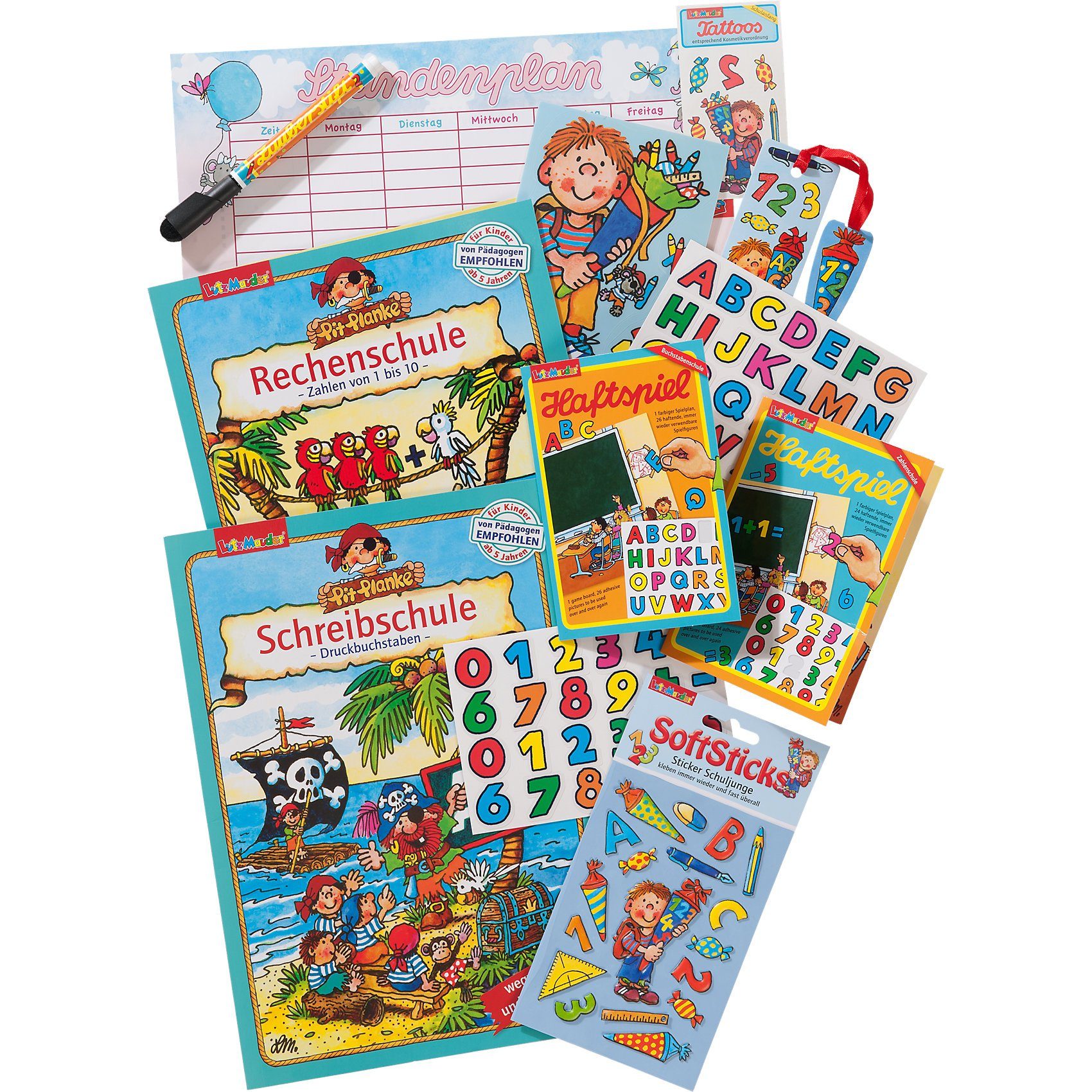 Lutz Mauder Verlag Geschenkset zum Schulanfang/Einschlung Jungen, 10 ...
