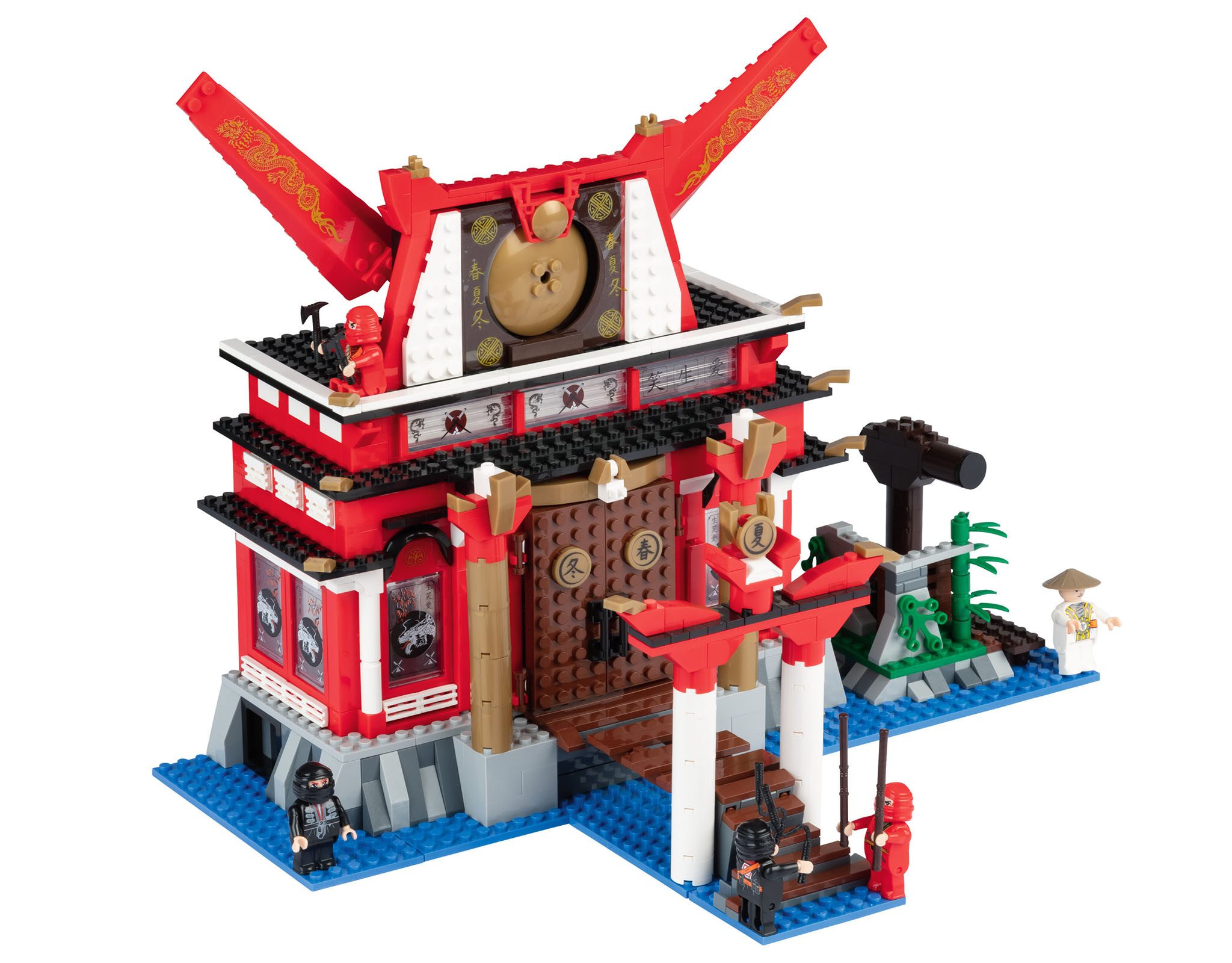 Playtive Playtive Clippys Set Bausteine Spielzeug L 5 Figuren Tempel Ninja Spielbausteine
