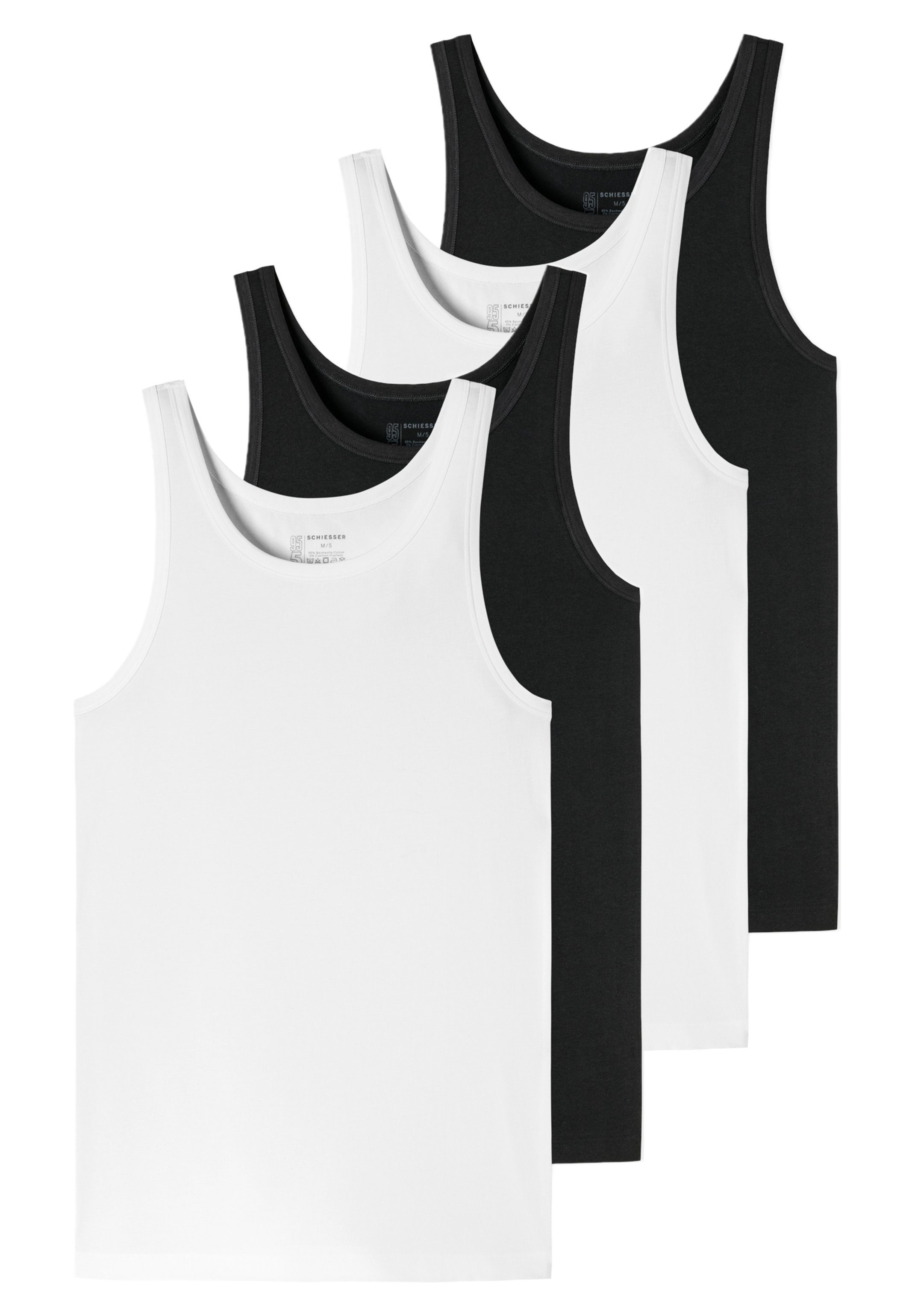 Schiesser Unterhemd 4er-Pack - 95/5 - günstig online kaufen