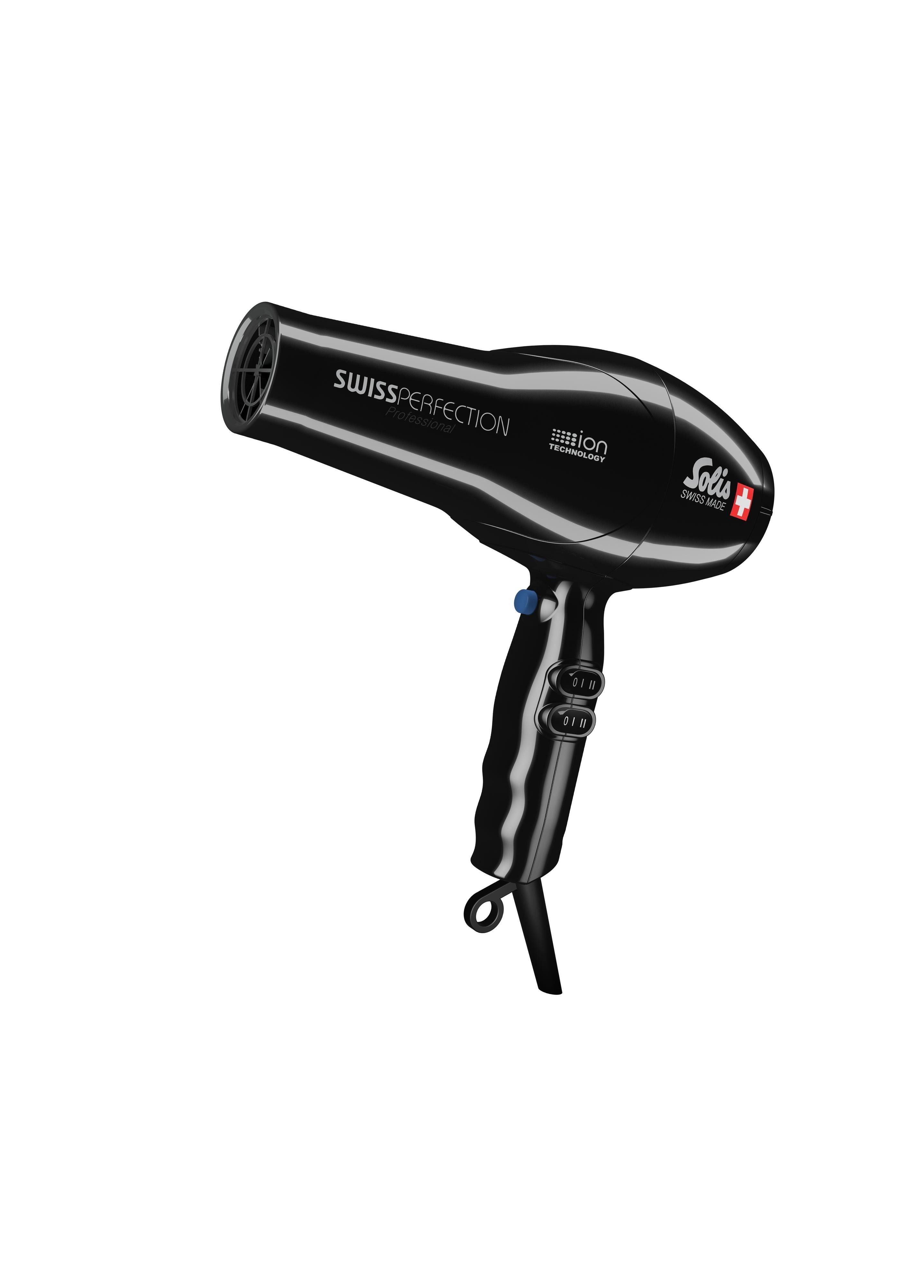 SOLIS OF SWITZERLAND Haartrockner Swiss Perfection, Typ 440, 2300 W, 5 Stufen, Kaltstufe, Ionen-Technologie, 230 V