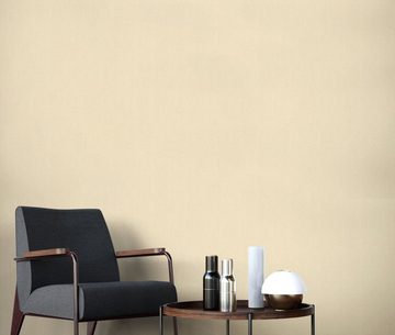 Newroom Vliestapete, Gold Tapete Glamour Leicht Glänzend - Unitapete Uni Modern Einfarbig Struktur für Wohnzimmer Schlafzimmer Küche