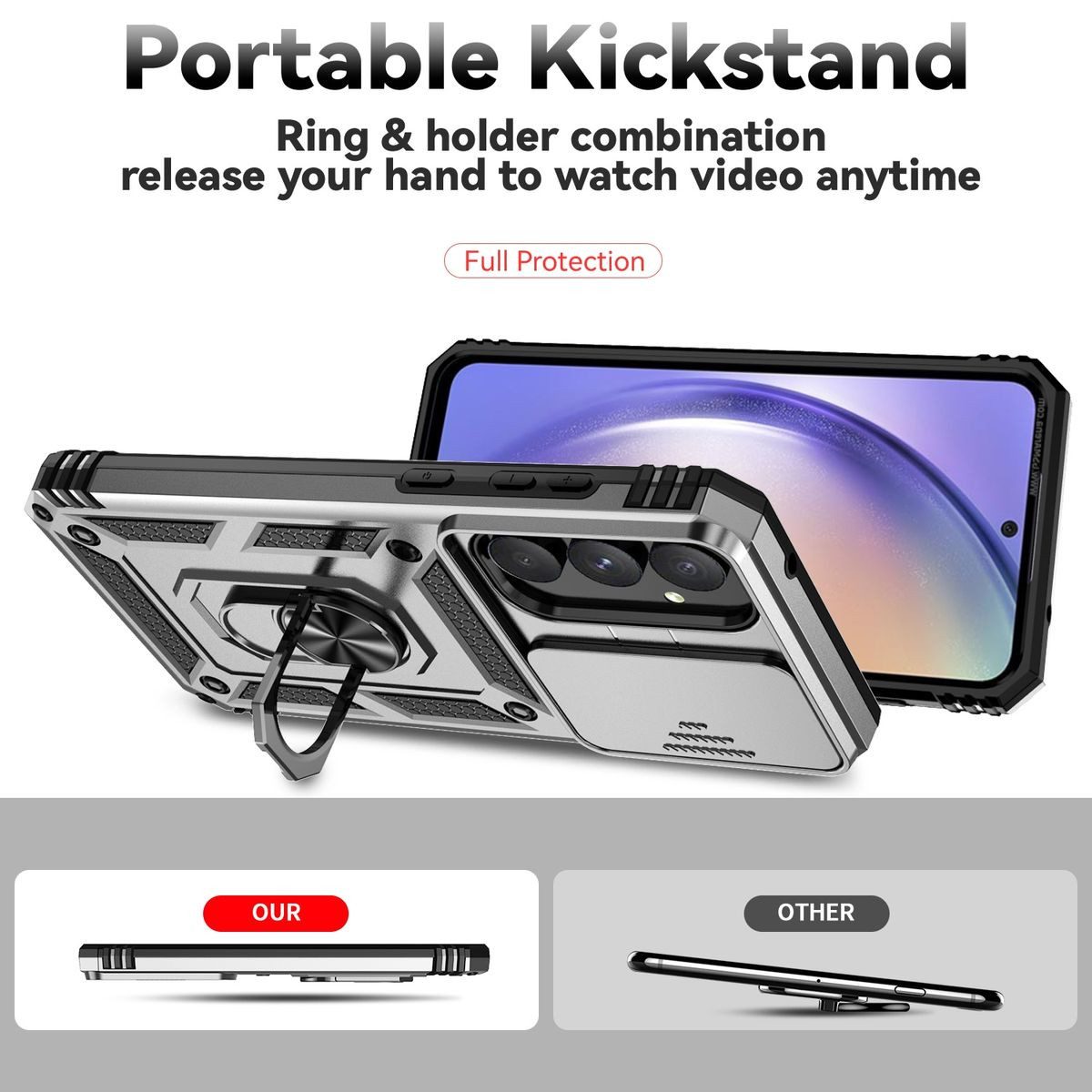 König Design Handyhülle Samsung Galaxy A55 5G, Schutzhülle Case Cover Backcover Etuis Bumper