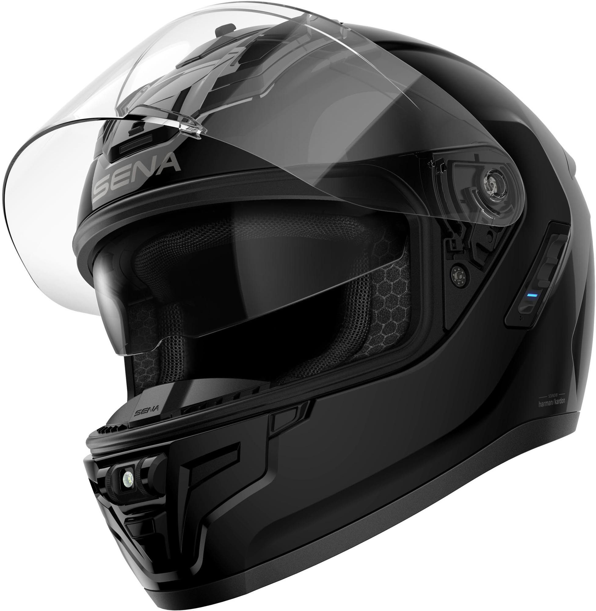 Sena Motorradhelm Phantom ANC Bluetooth Helm, Bluetooth, Atmungsaktiv, schnelltrocknend, Pinlock, ECE 22.06