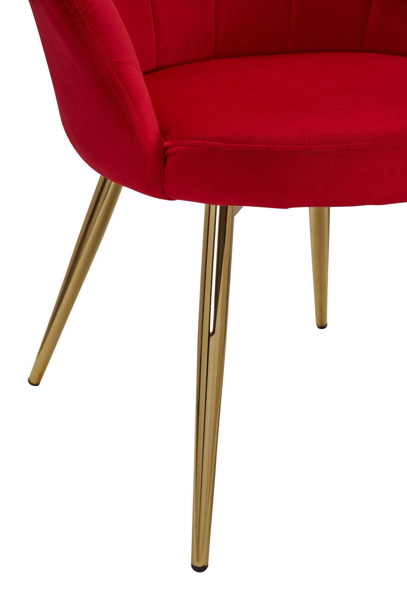 FINEBUY Esszimmerstuhl FB29541 (Tulpe Samt Weiß günstig online kaufen