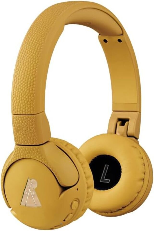 POGS Drahtloser Bluetooth Kinderkopfhörer, The Gecko 2, Faltbar & robust Kinder-Kopfhörer (Lautstärkebegrenzung 70-85db, Bluetooth, 32 mm Neodym-Treiber)