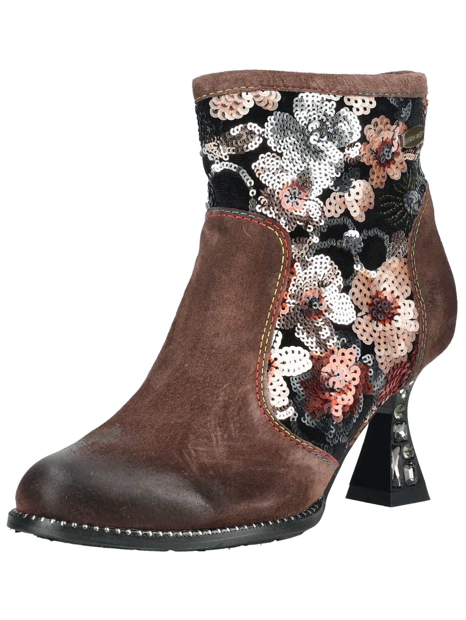 LAURA VITA LAURA VITA Stiefelette Leder/Textil High-Heel-Stiefelette