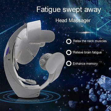 GOOLOO Massagegerät Elektrisches Kopfmassagegerät, 8 Intensitätsstufen, Kopfmassagegerät Multifunktionales Massagegerät. Massagegerät 1-tlg., Erleichtert die Ermüdung des Gehirns
