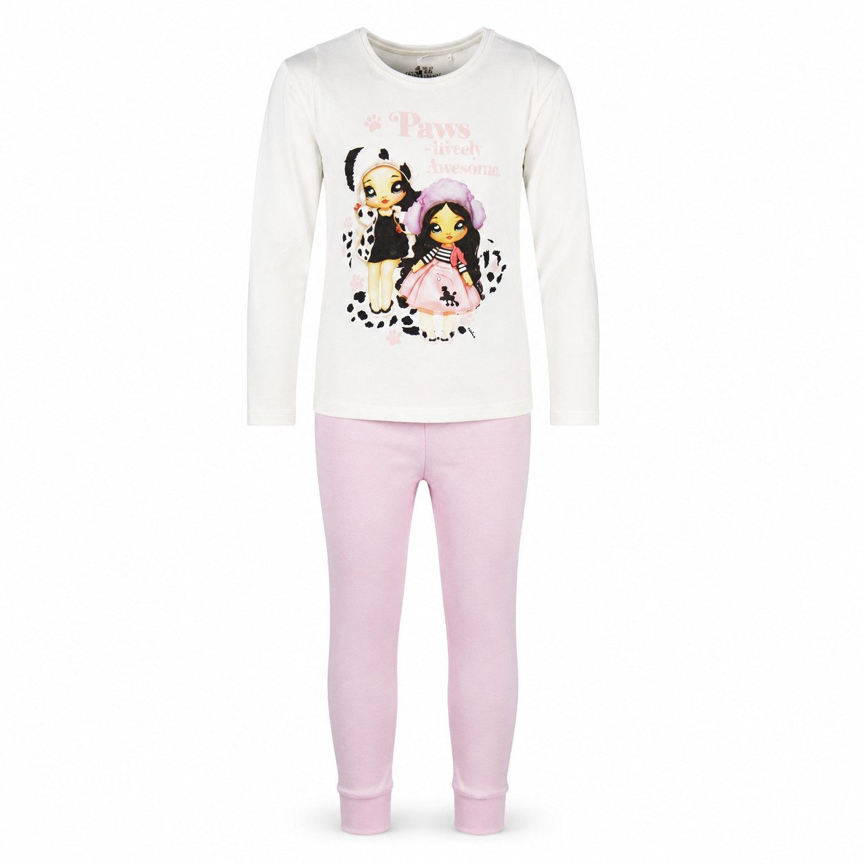 Na! Na! Na! Surprise Schlafanzug Na! Na! Na! Surprise Mädchen Kinder Pyjama Schlafanzug Gr. 104 bis 134, 100% Baumwolle, Weiß Rosa