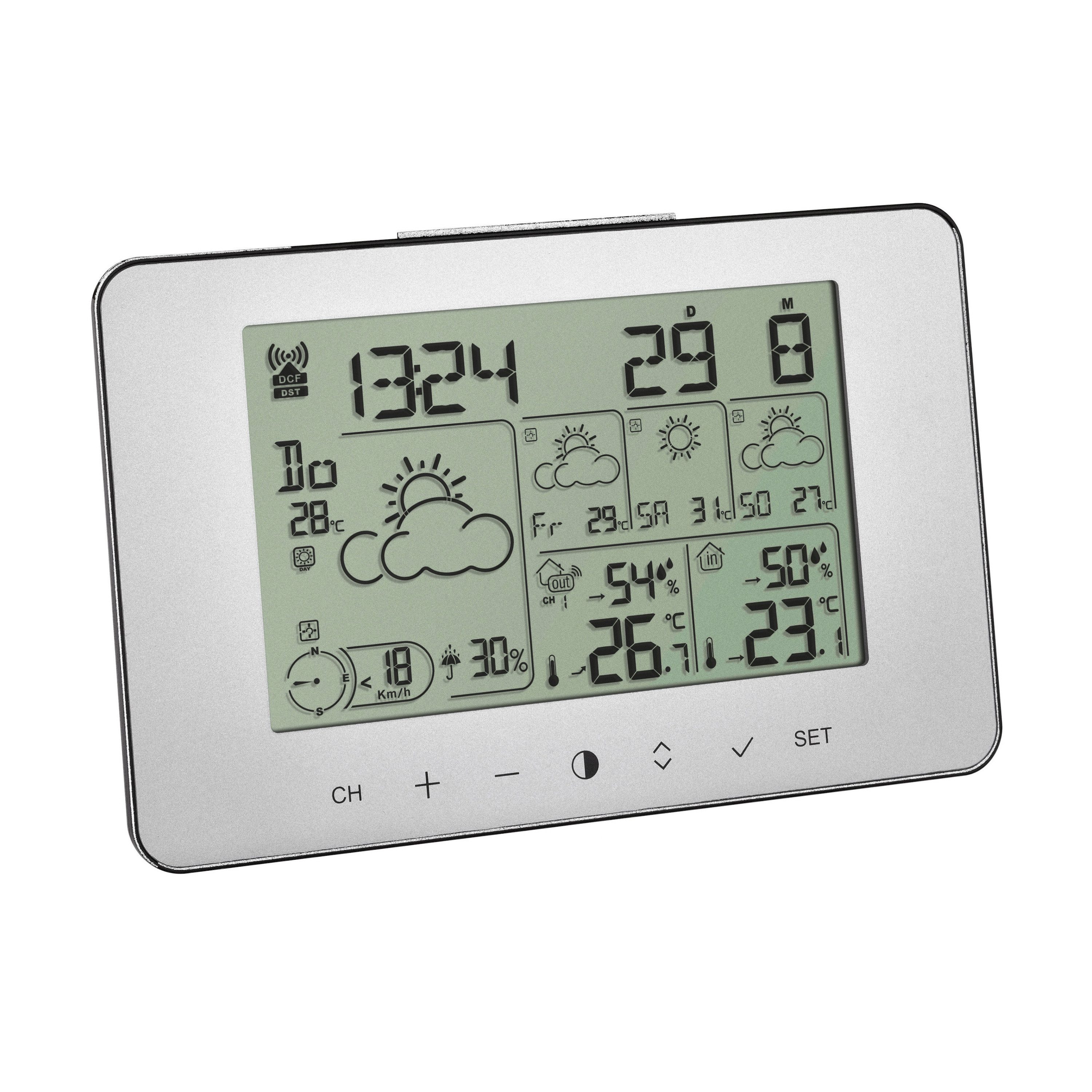 TFA Dostmann digital TFA 35.1156 Meteotime Primo mit Wettervorhersage Funkwetterstation