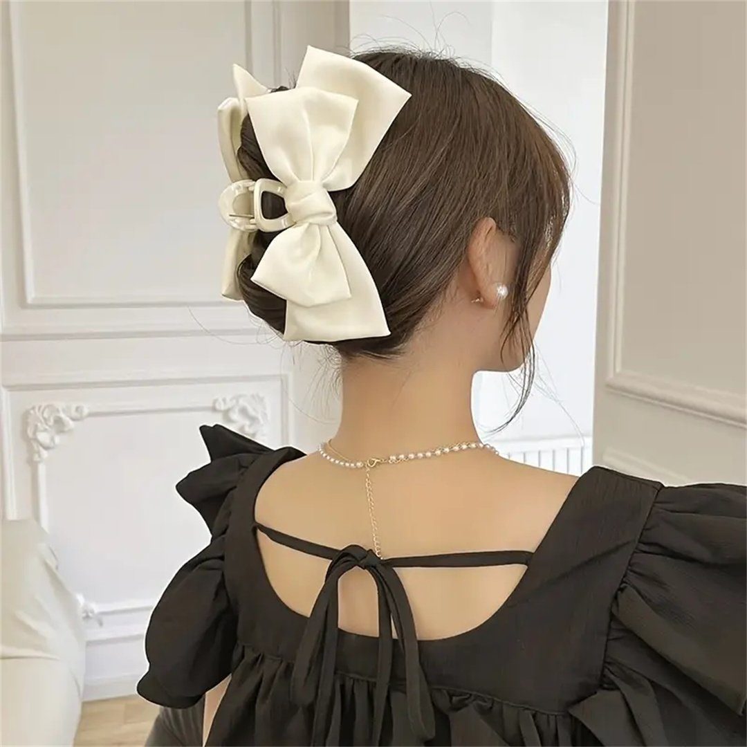 DAYUT Haarnadel Niedliche Haarspange für Mädchen mit Schleife, eleganter Haarschmuck, 1-tlg.