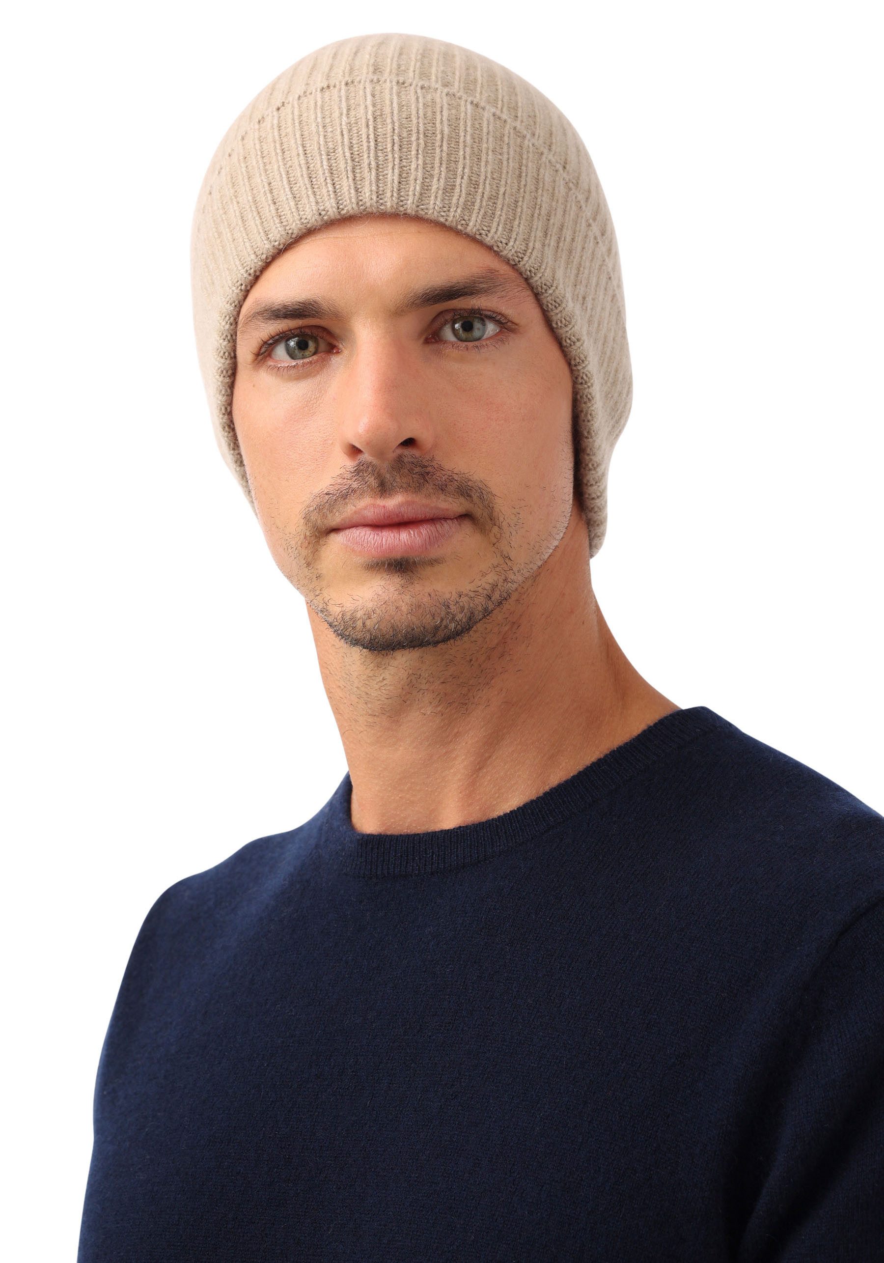 Zwillingsherz Strickmütze mit Umschlag günstig online kaufen