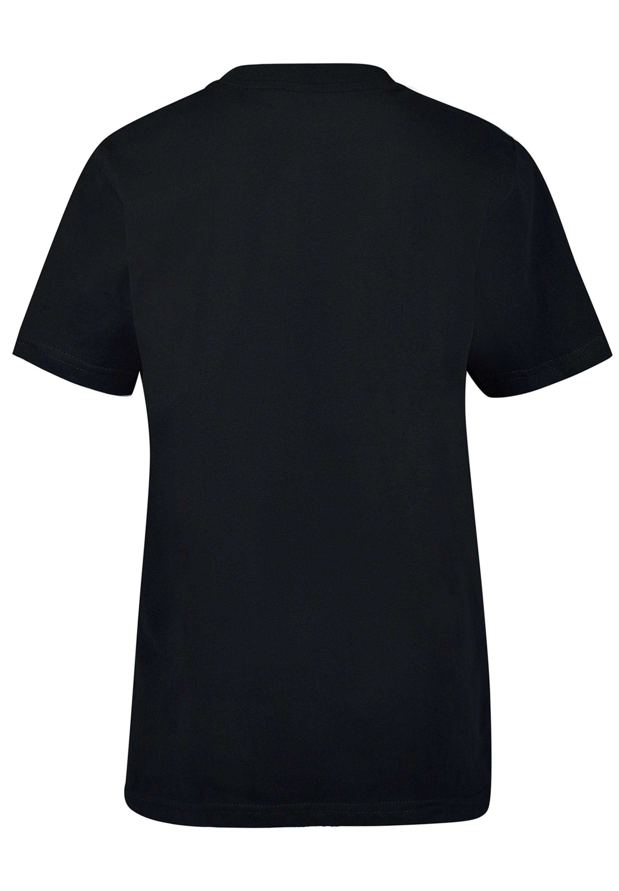 F4NT4STIC T-Shirt Wizard Cat Print UNISEX TEE schwarz