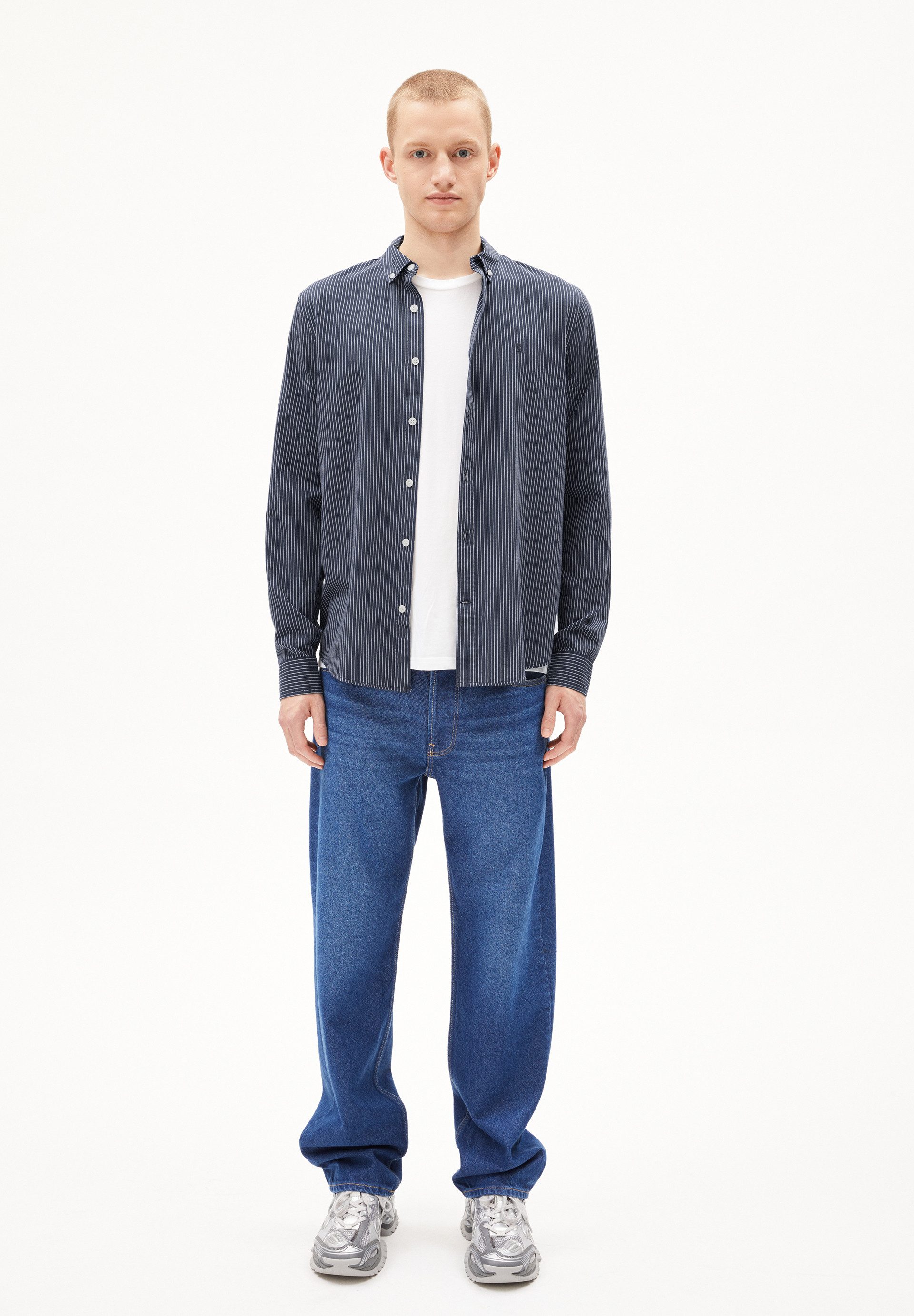 Armedangels Langarmhemd QUAASA STRIPES Hemd aus Bio-Baumwolle Regular Fit ( günstig online kaufen