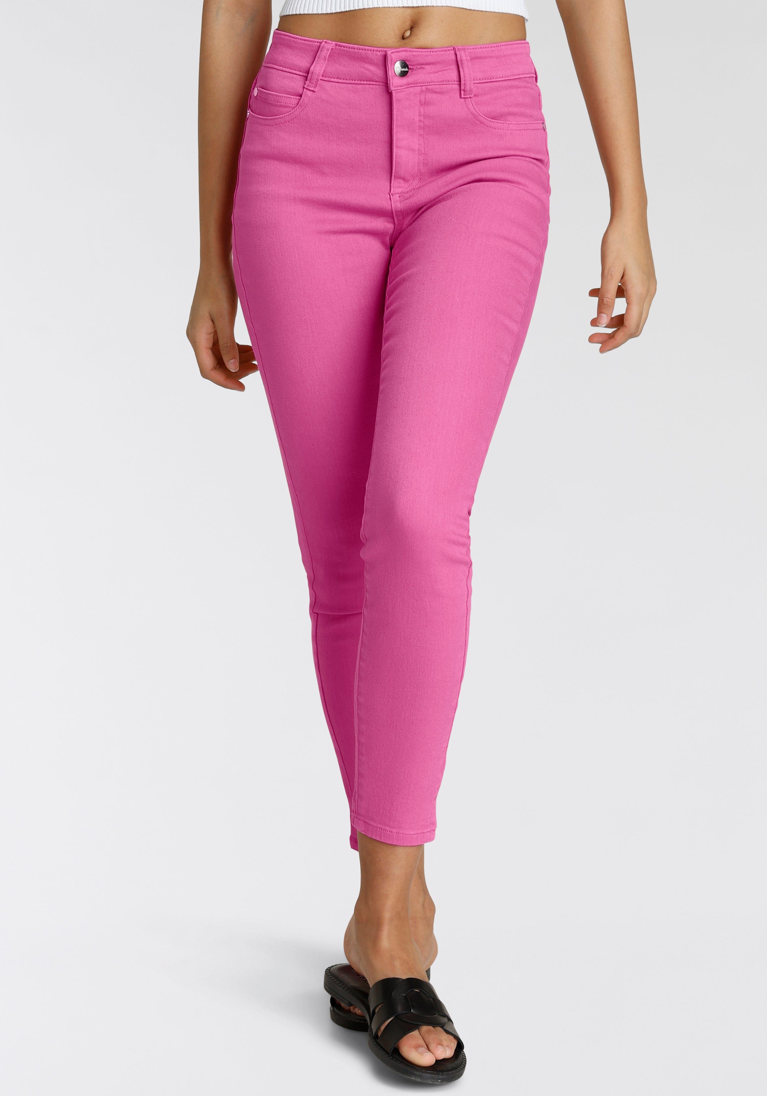 Tamaris Coloured-Denim-Look im 5-Pocket-Jeans