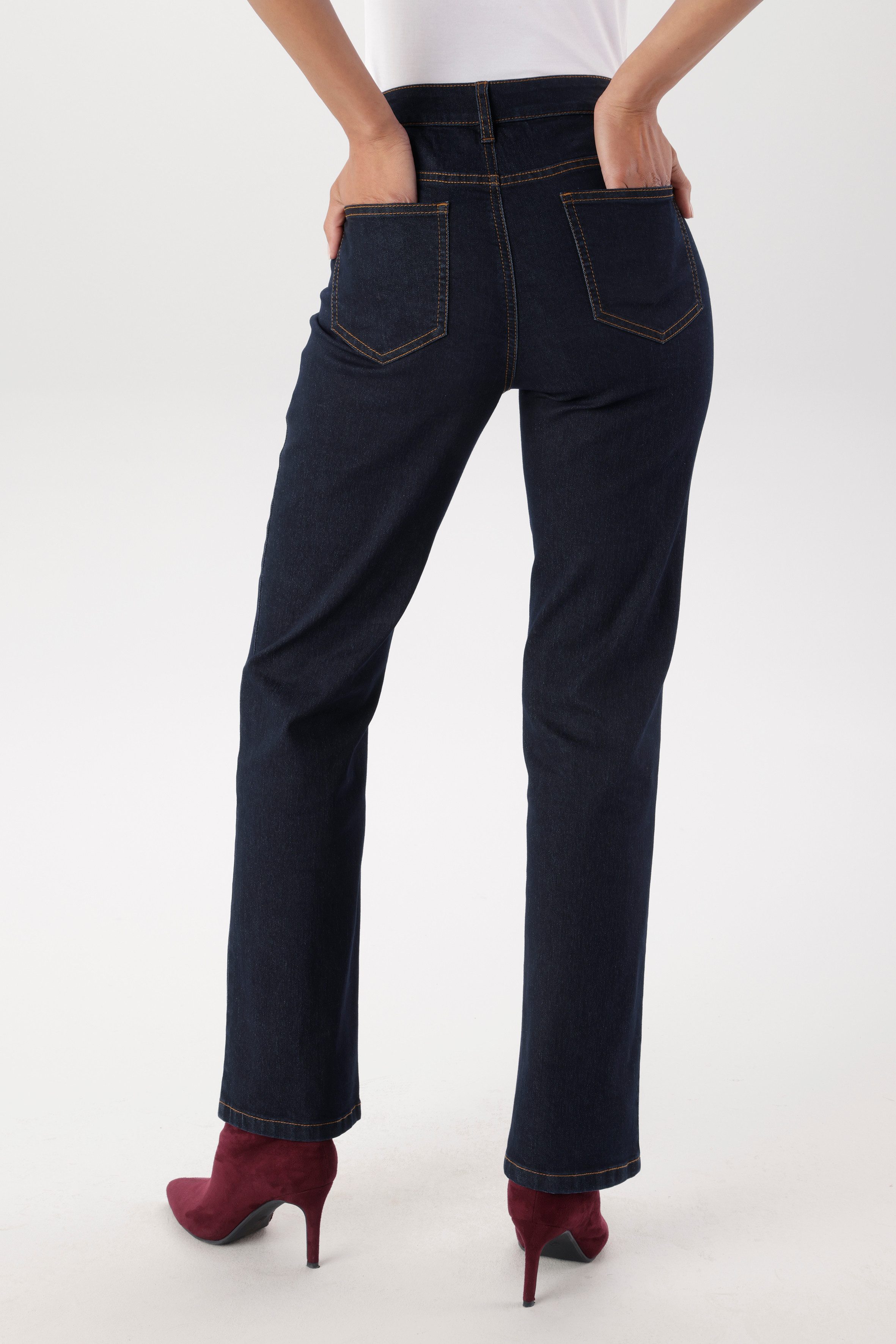Aniston SELECTED 5-Pocket-Jeans in Straight-Form und dunkler, moderner Waschung - NEUE KOLLEKTION – Bild 2 von 5