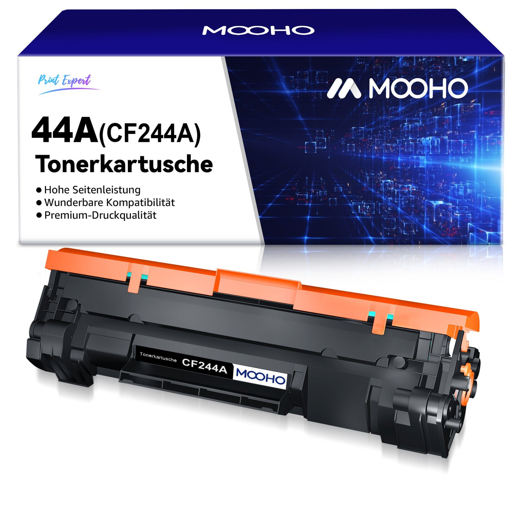 MOOHO Tonerkartusche für HP 44A CF244A Laserjet MFP M28w M28a M29a M29w