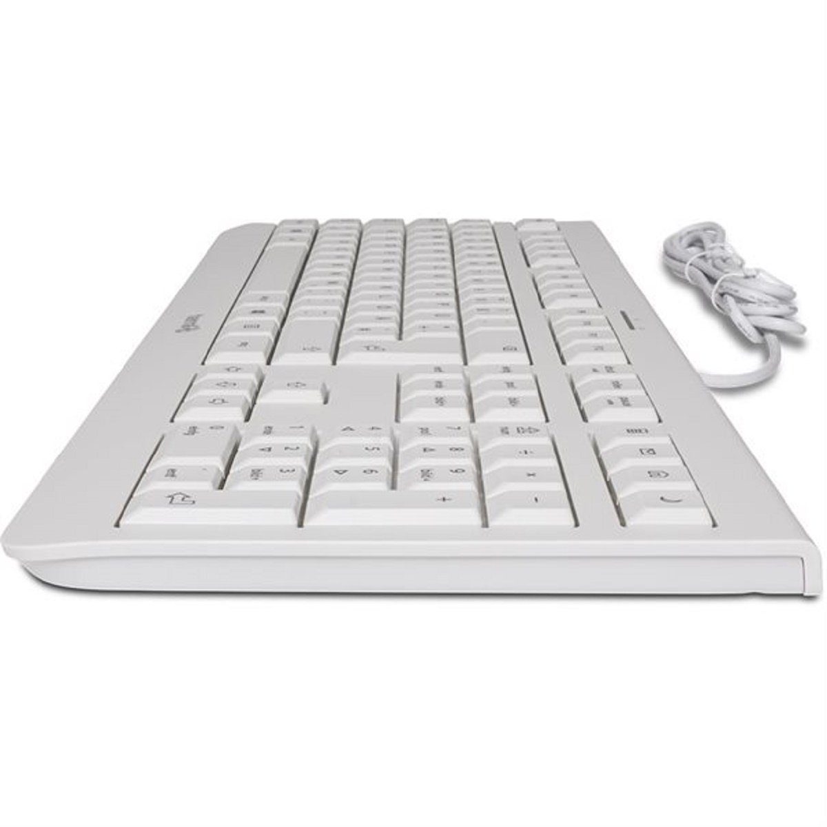 TERRA TERRA Keyboard 1000 Corded [DE] USB pale grey Tastatur dunkelweiß USB-Tastatur (Deutsches Layout, hellgrau, 105 Tasten)