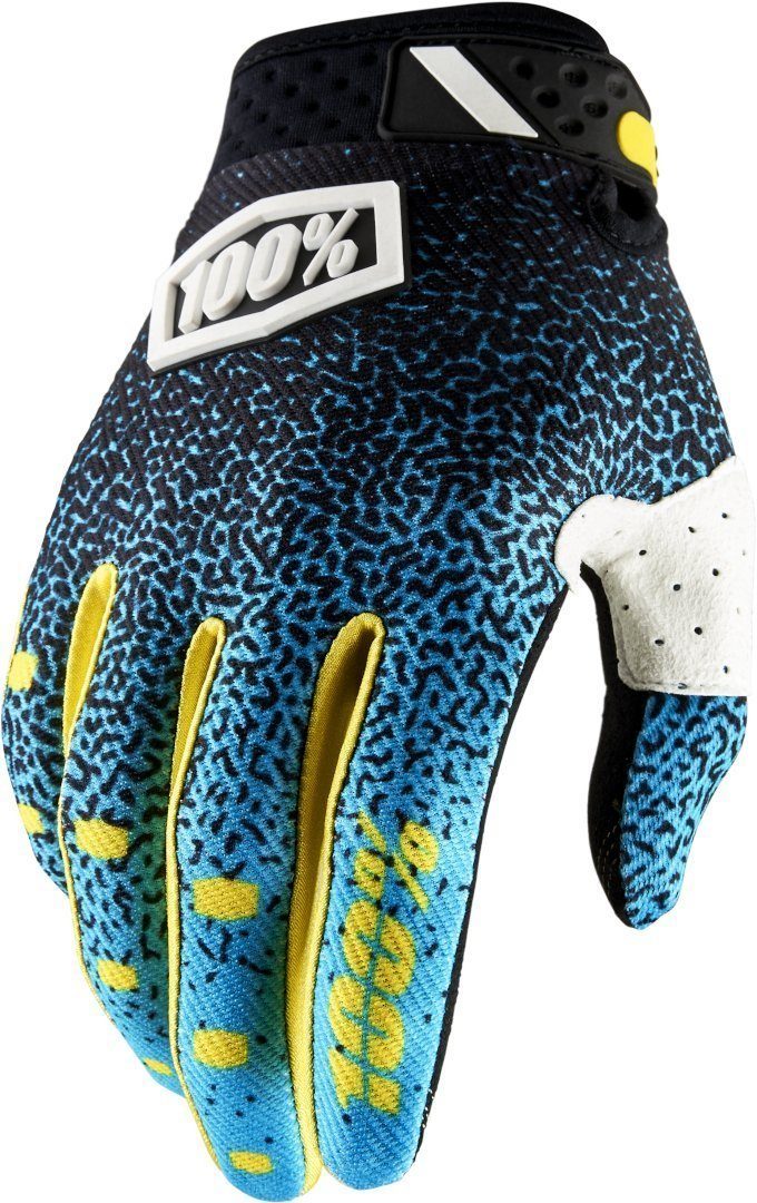 Motocross Handschuhe Turquoise/Black Motorradhandschuhe Ridefit 100%