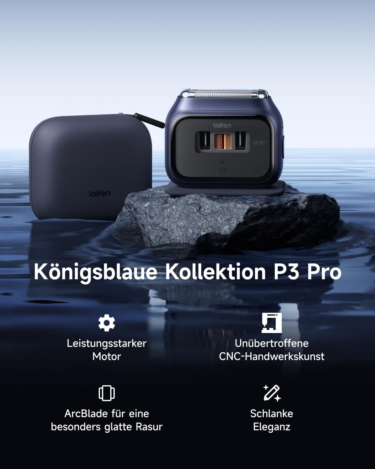 laifen Elektrorasierer Laifen P3 pro Elektrorasierer Geschenkset Pflege-Set Premium