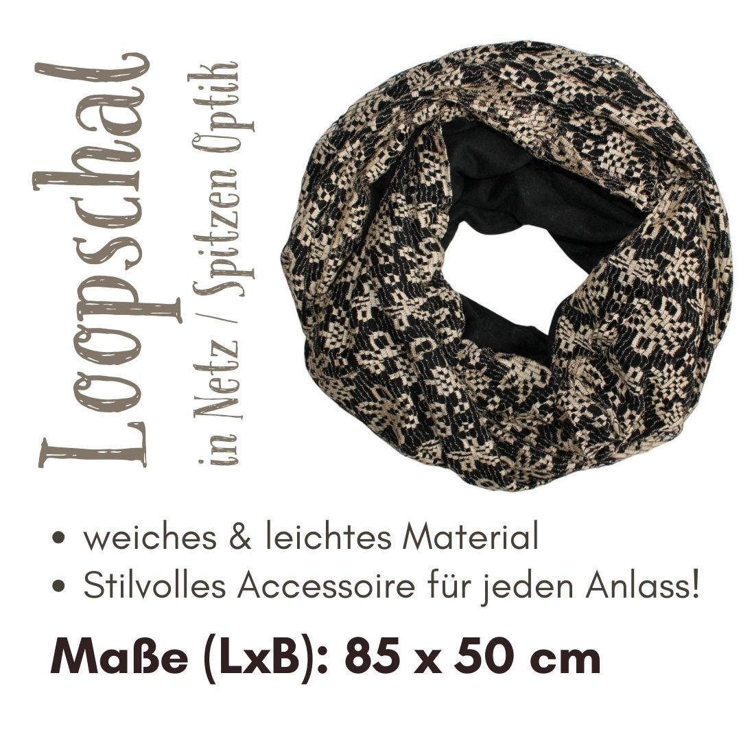 dy_mode Loop Trendiger Loopschal in Netz günstig online kaufen