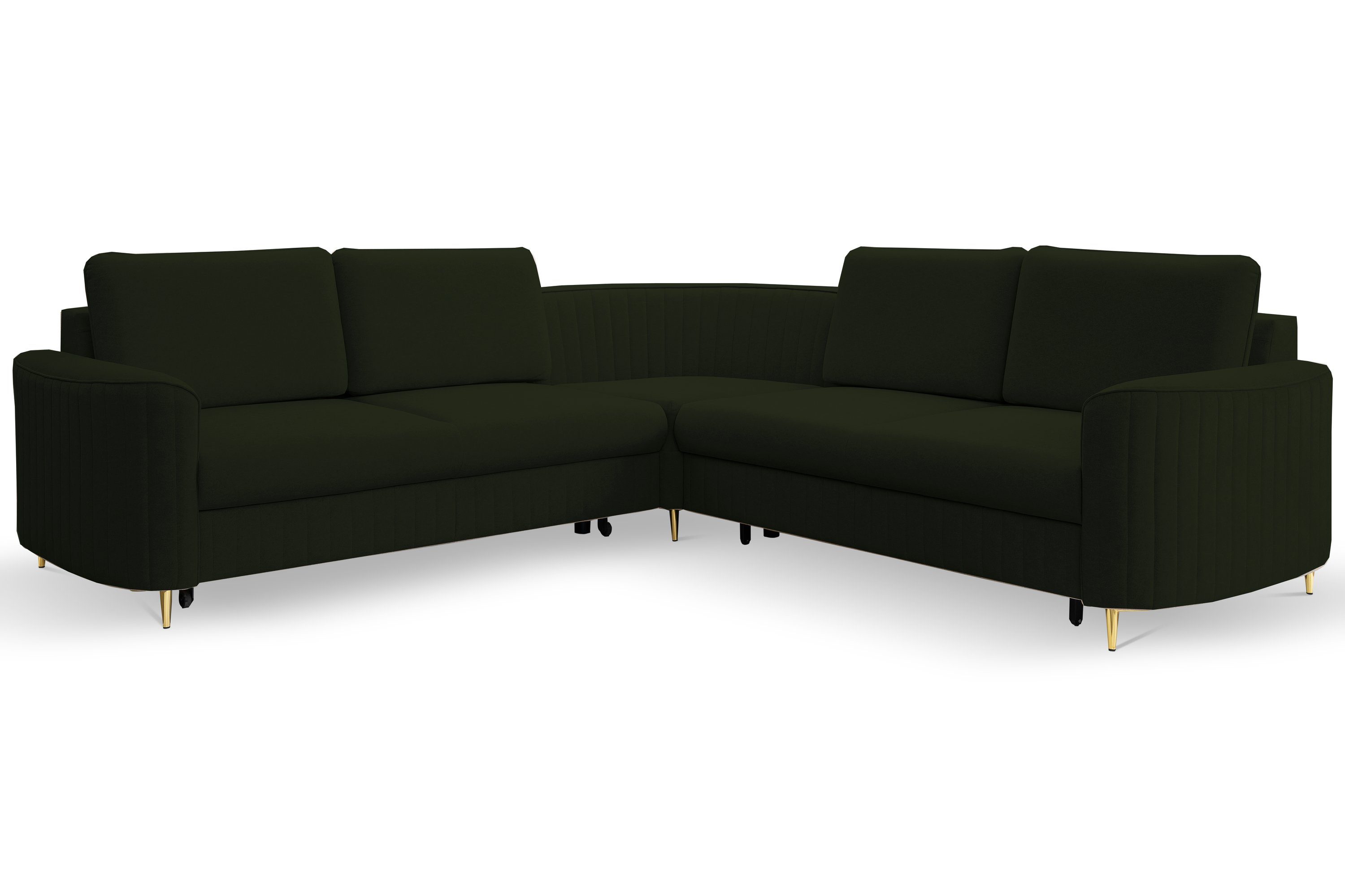 MOEBLO Ecksofa Leman, goldenen Beinen, mit günstig online kaufen
