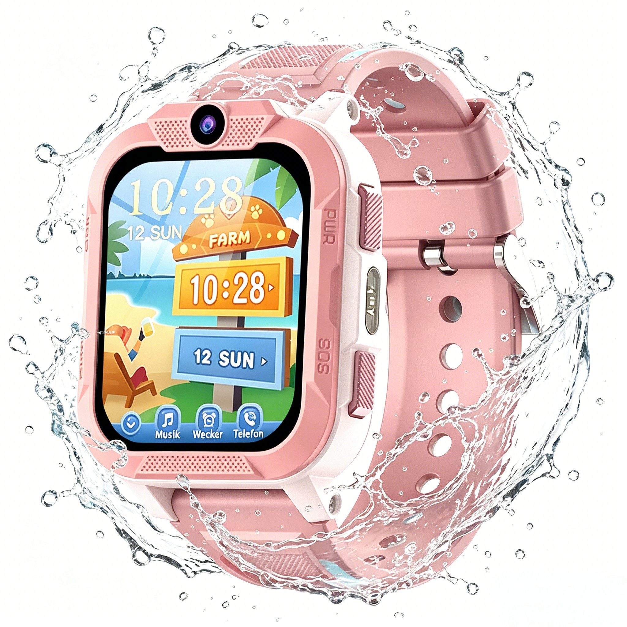 blackview Z40Pro Kinderuhr: 3-fach Ortung + Videoanruf + IP68 + SOS, 850mAh Smartwatch, 1,85", GPS+LBS+WiFi, 4G-LTE, IP68, SOS, 850mAh, Knips-Freunde​