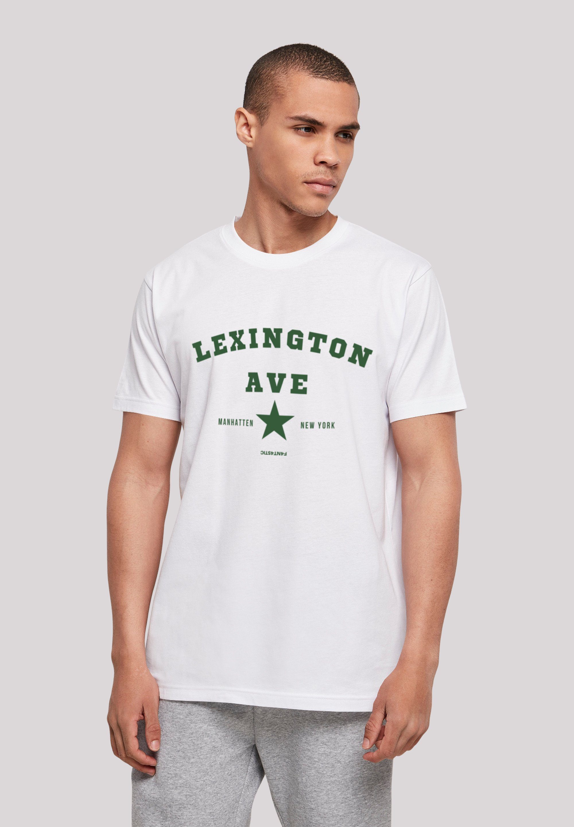 F4NT4STIC T-Shirt Lexington Ave TEE UNISEX Print weiß