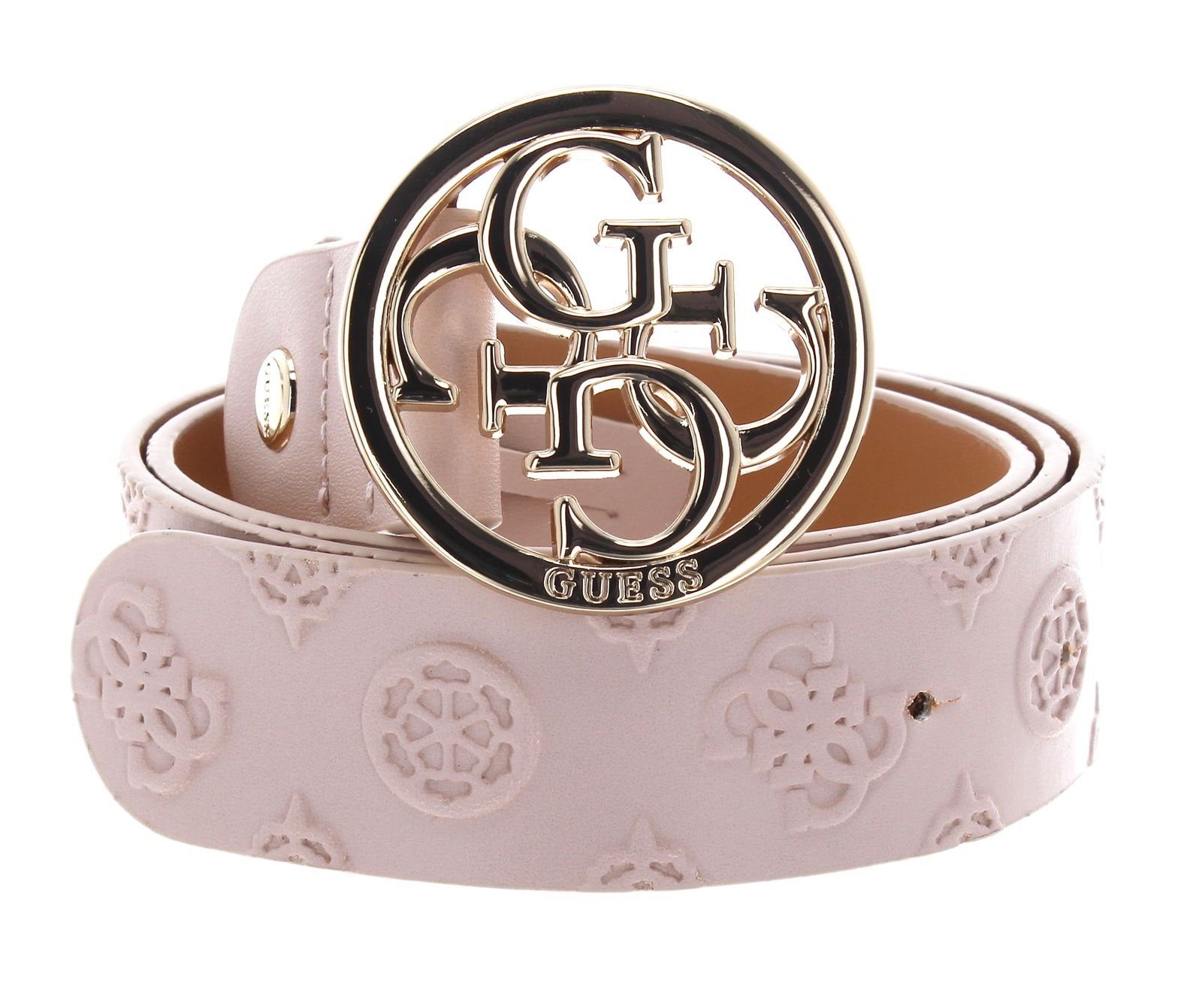 Guess Synthetikgürtel LA Femme Pale Rose