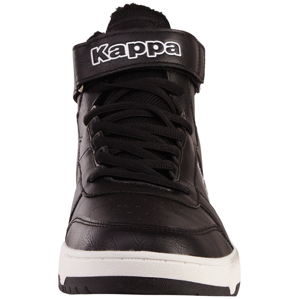 black-white - wärmender Fütterung Sneaker Kappa mit