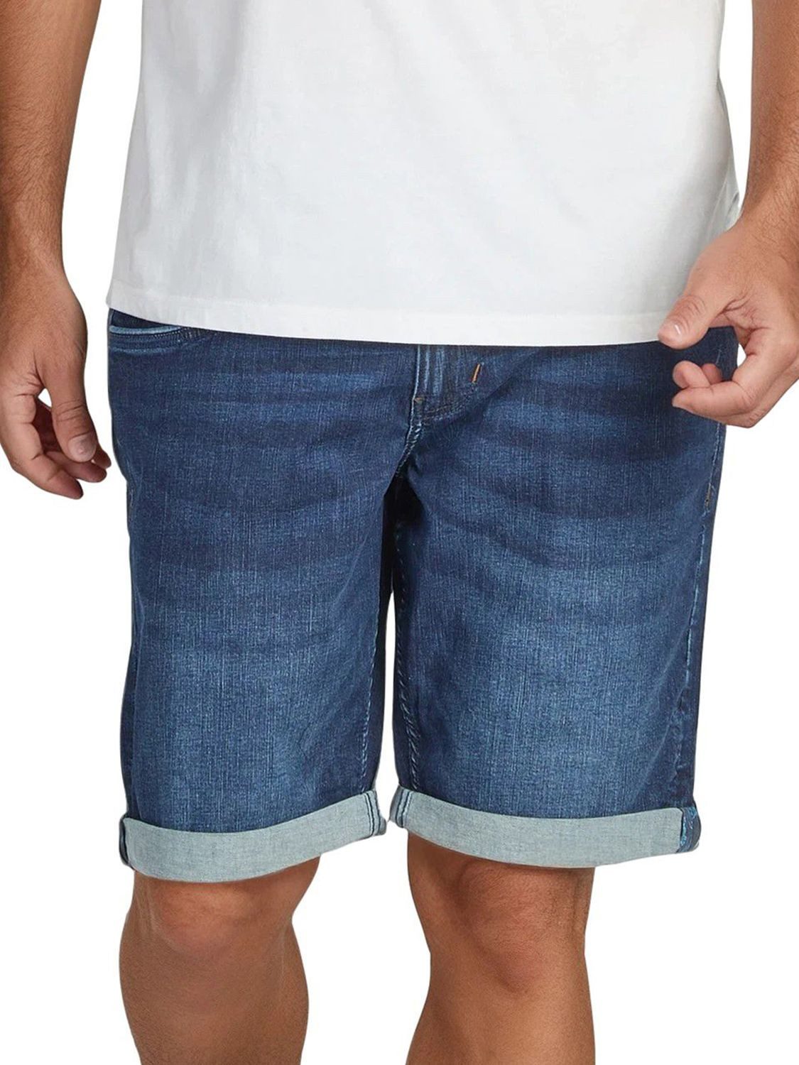 TIMEZONE Jeansshorts Herren Shorts StevieTZ Slim Fit Bermudashorts mit Stretch