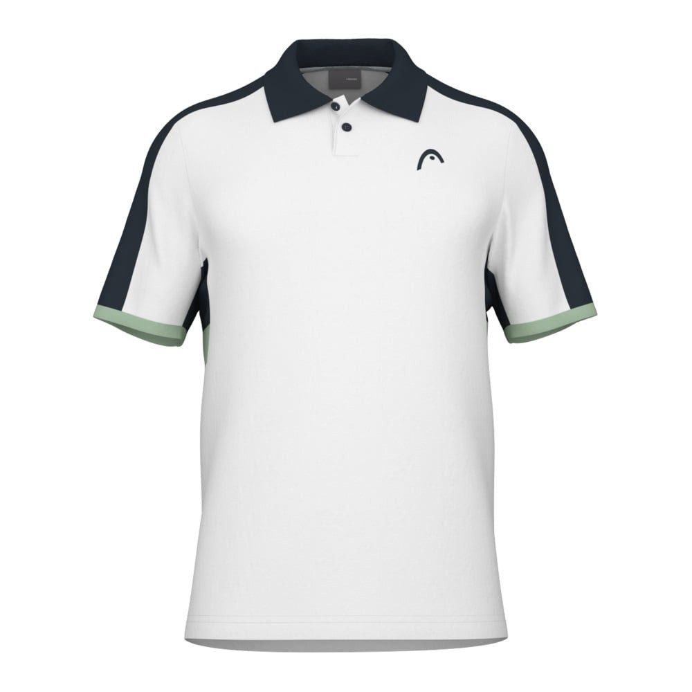 Head Poloshirt Play Tech (Mesh-Einsätze) weiss/grün Herren