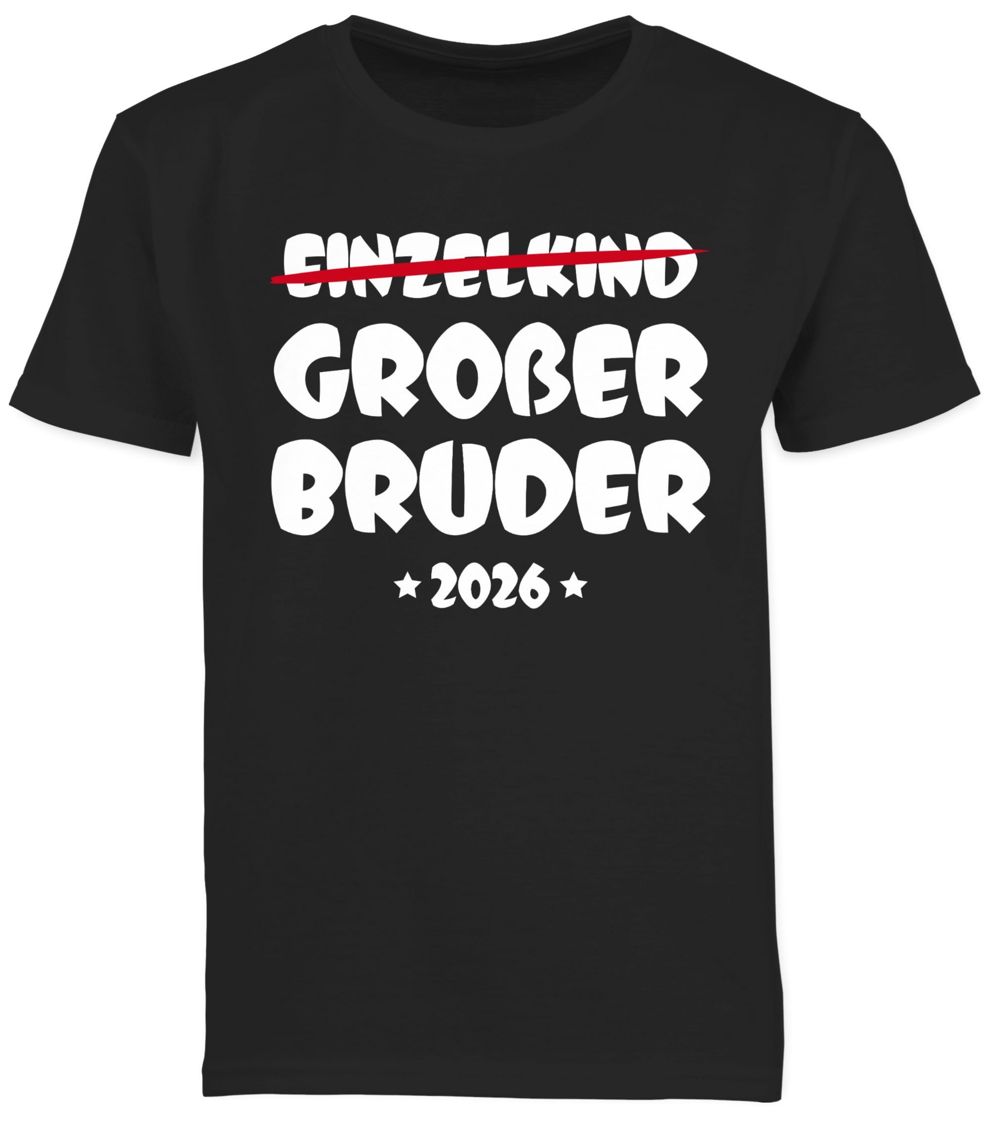 Shirtracer T-Shirt Einzelkind Großer Bruder 2026 (1-tlg) Großer Bruder