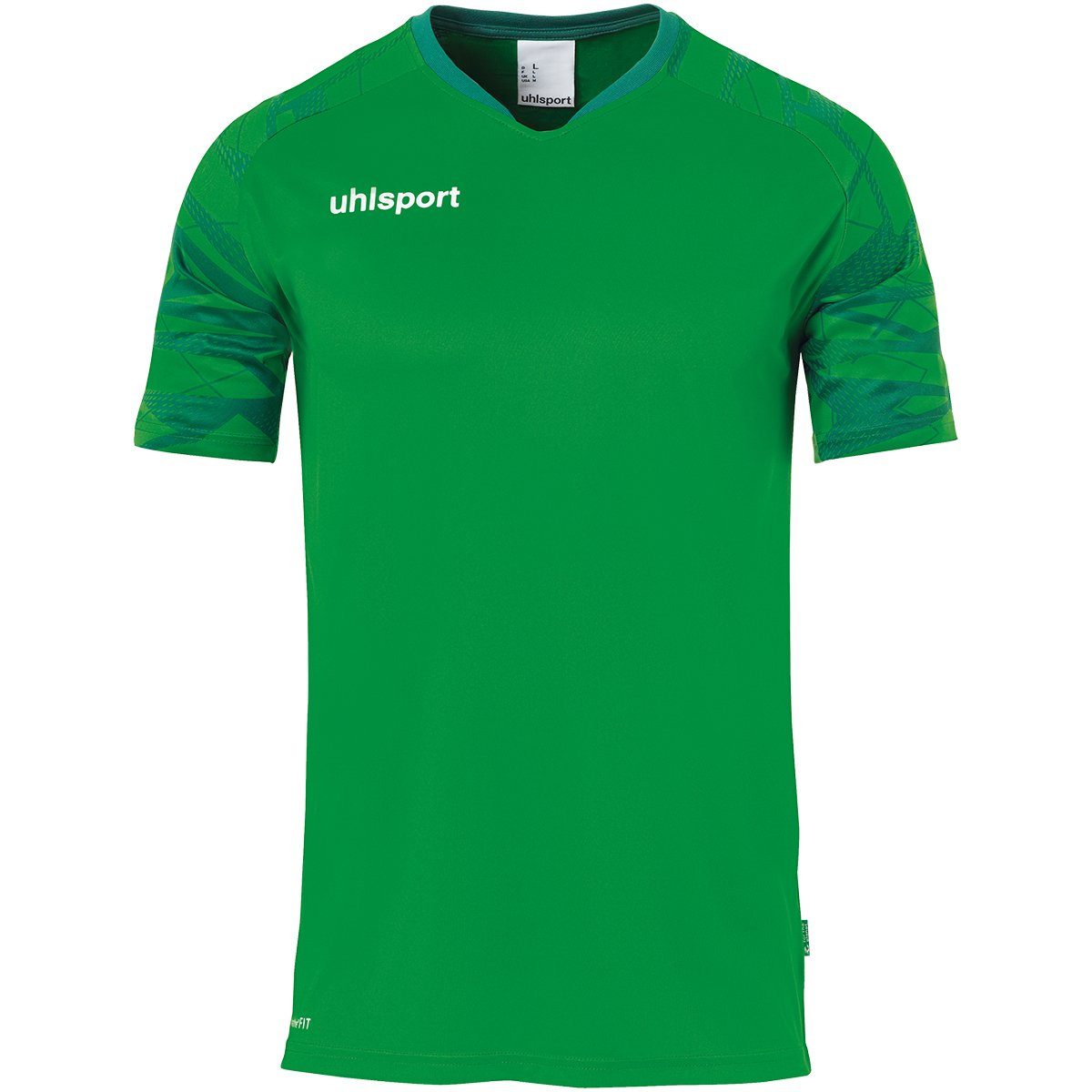 uhlsport Trainingsshirt uhlsport Trainings-T-Shirt GOAL 25 TRIKOT KURZARM atmungsaktiv grün/lagune