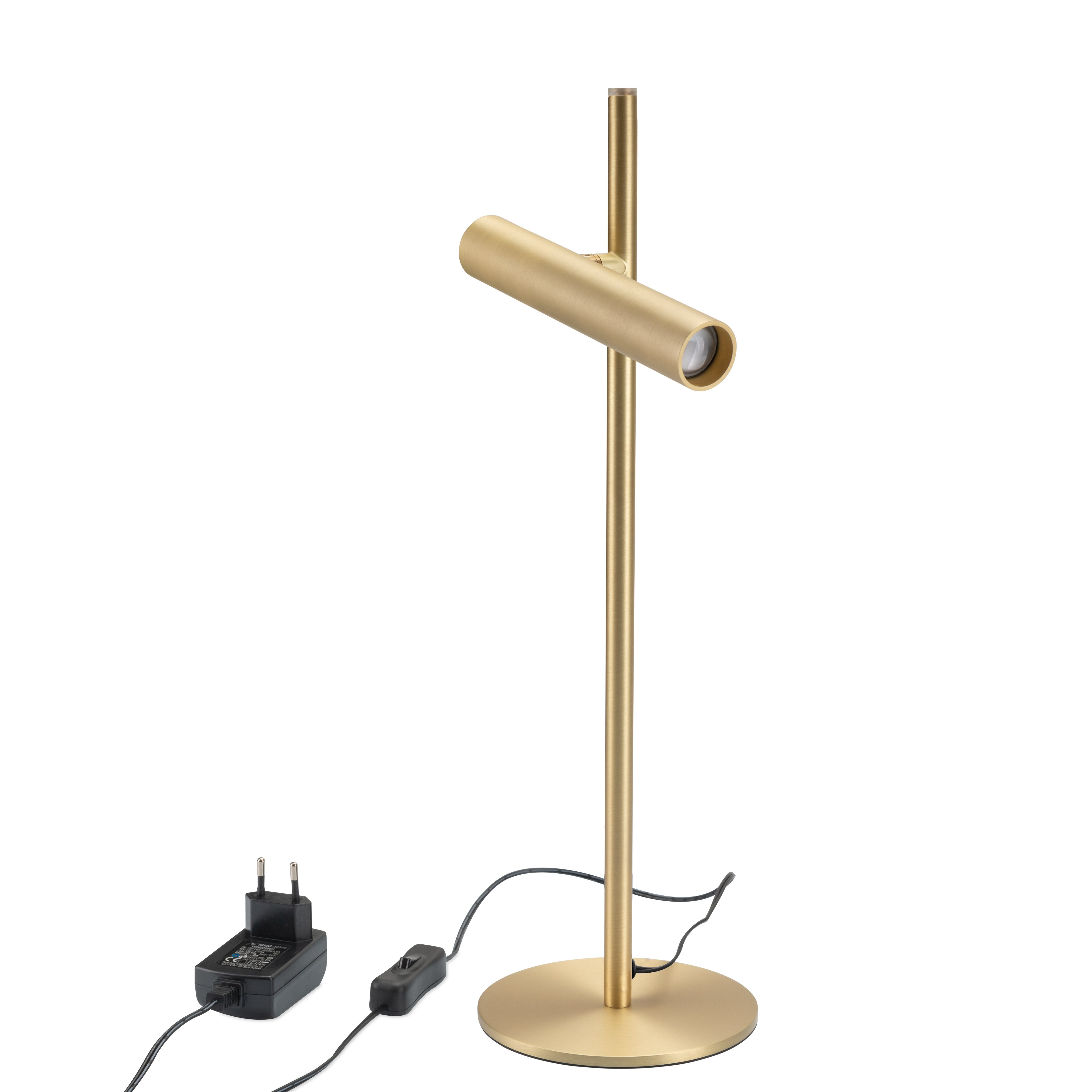 LUUK LIFESTYLE LED Schreibtischlampe Hochwertige Tischleuchte in modernem Design, LED fest integriert, dimmbar per Touch, hochwertige Leselampe