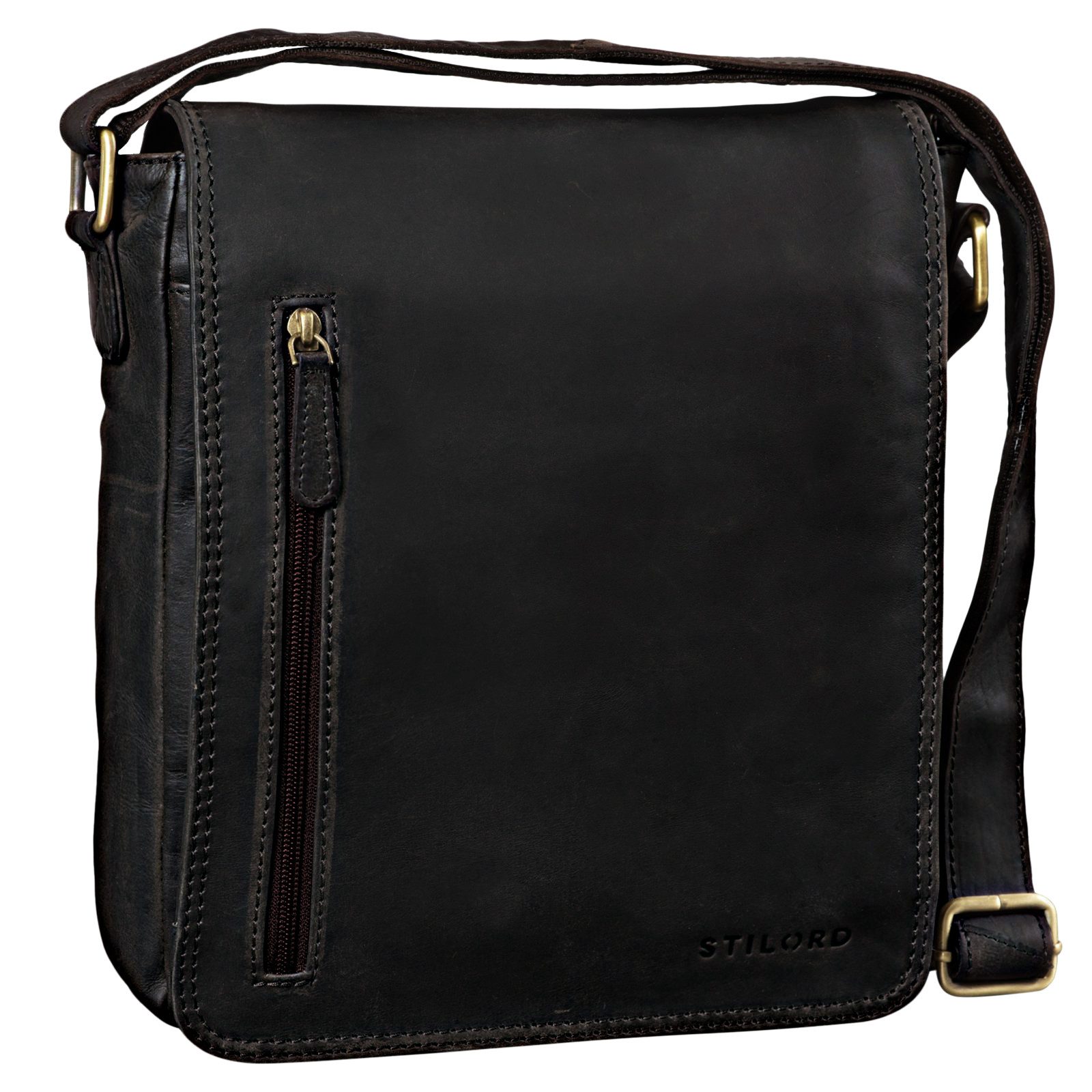 Schultertasche "Will" Umhängetasche Leder Männer