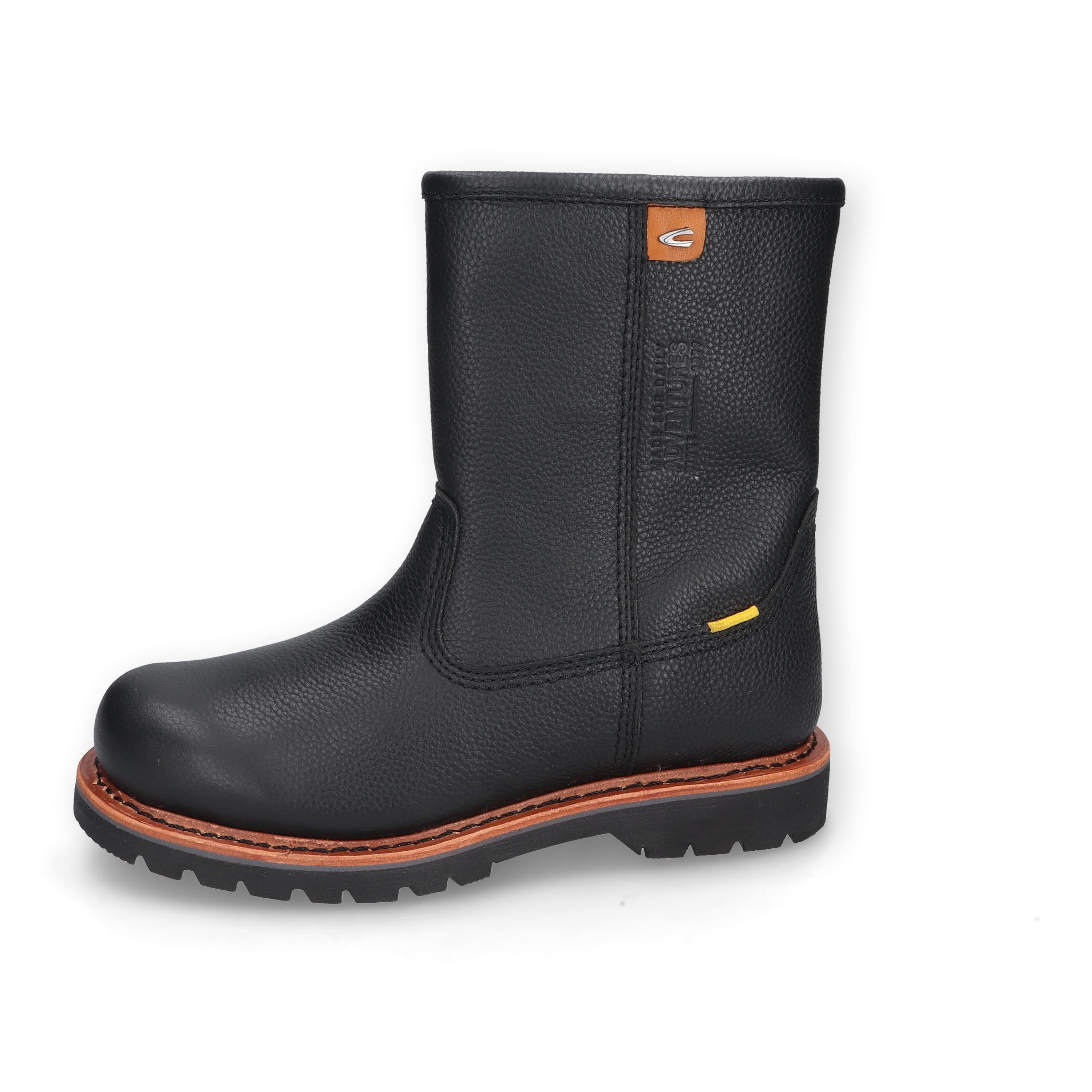 camel active Boot Tumbled Nappa SCHWARZ Schnürboots günstig online kaufen