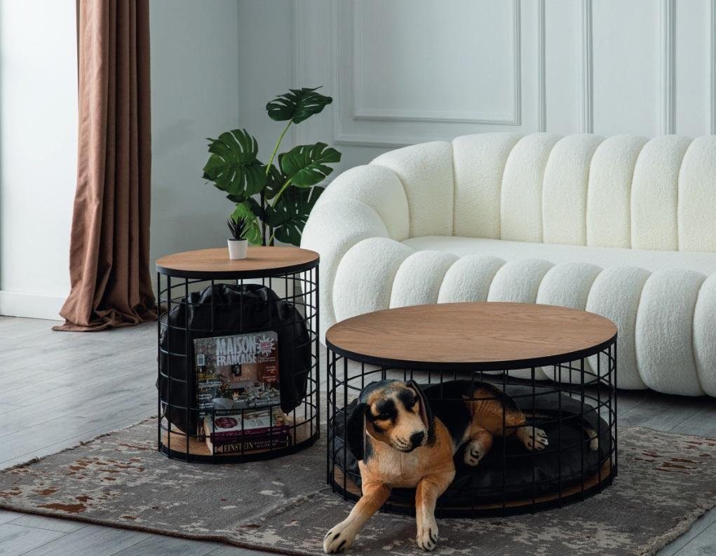 JVmoebel Couchtisch Design Set 2x Couchtisch Hundehütte Luxus Möbel für Wohnzimmer (2-St., 2c Couchtische), Made in Europa