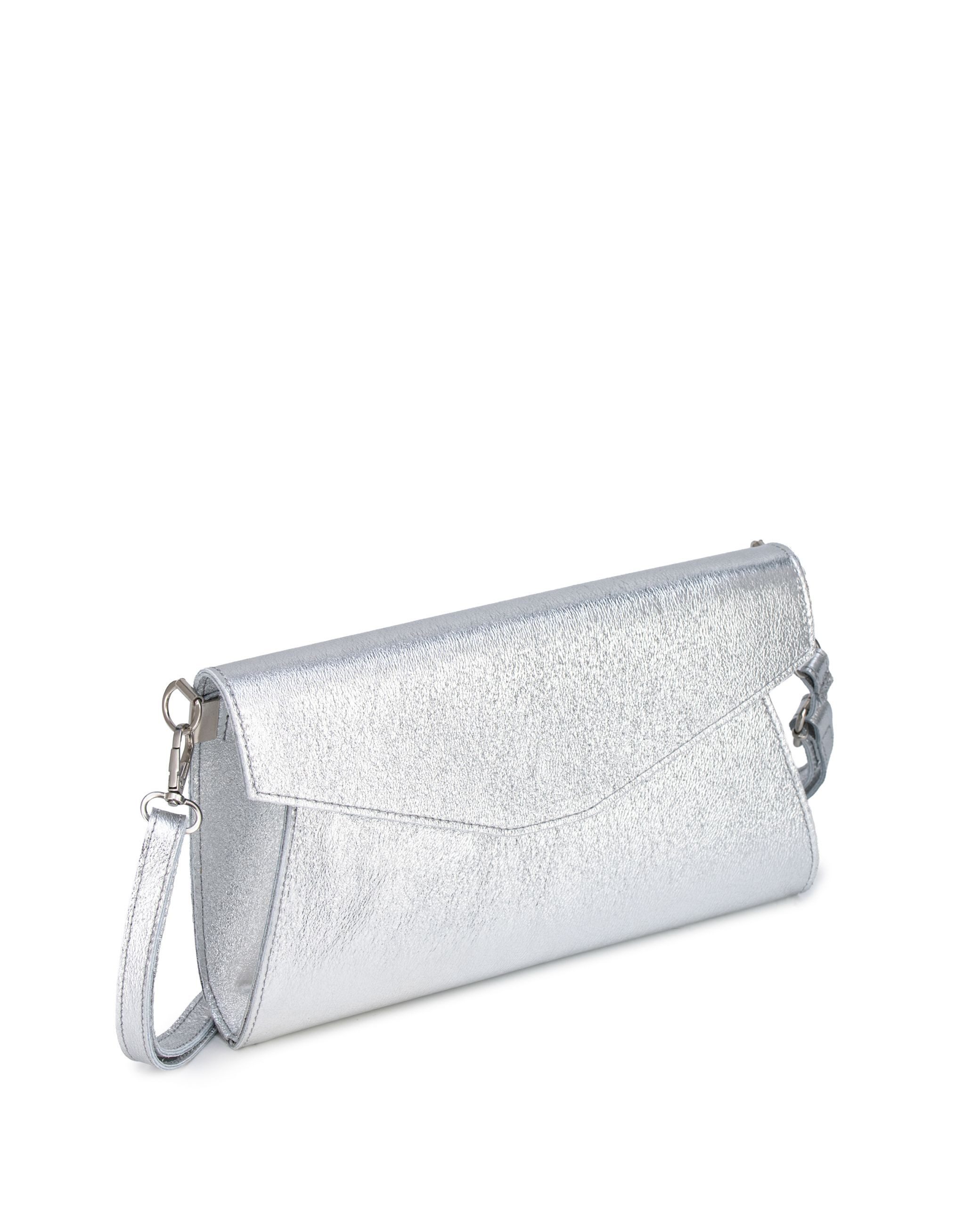 Caspar Clutch Leder Envelope Abendtasche Damen Tasche -PREMIUM LINE- Modell No.847, italienisches Wildleder, samtig weich, wahlweise im Metallic Look